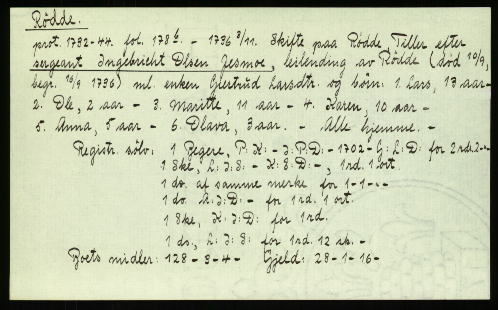 Strinda og Selbu sorenskriveri, AV/SAT-A-0015/3, 1700-1766, p. 1173