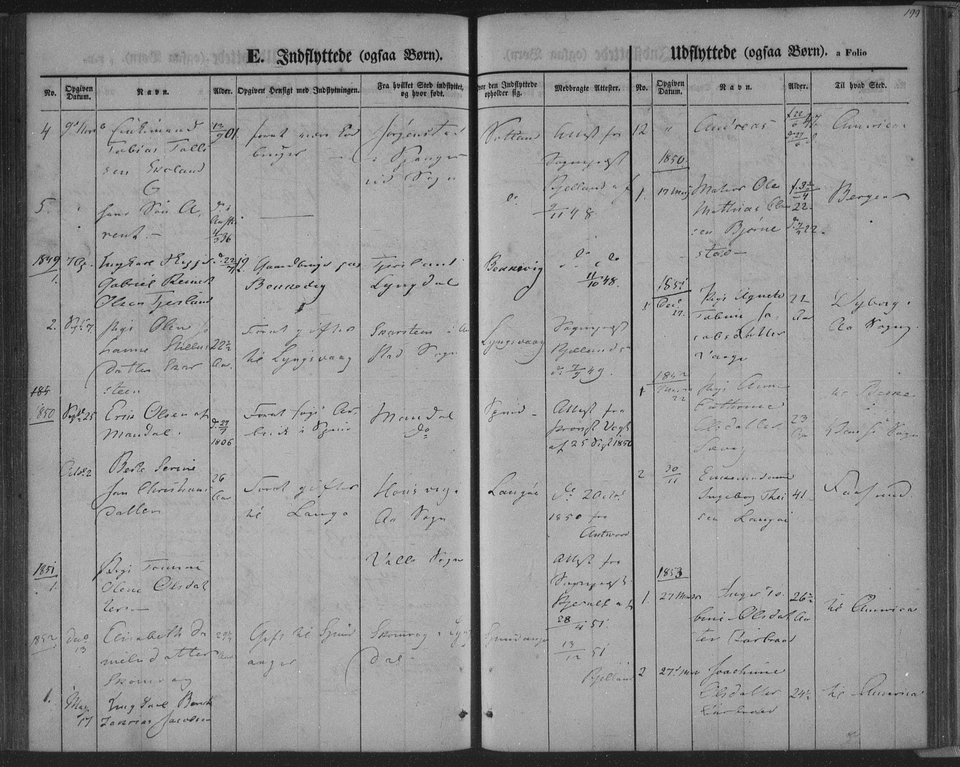 Herad sokneprestkontor, AV/SAK-1111-0018/F/Fa/Fab/L0003: Parish register (official) no. A 3, 1844-1853, p. 199