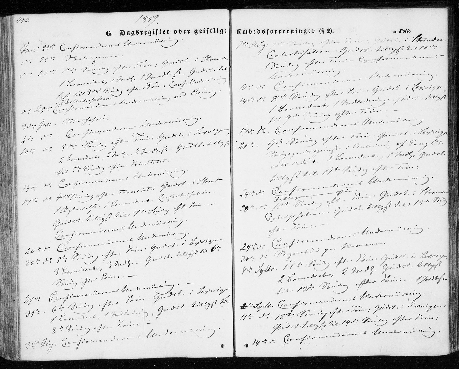 Ministerialprotokoller, klokkerbøker og fødselsregistre - Nord-Trøndelag, SAT/A-1458/701/L0008: Parish register (official) no. 701A08 /1, 1854-1863, p. 442