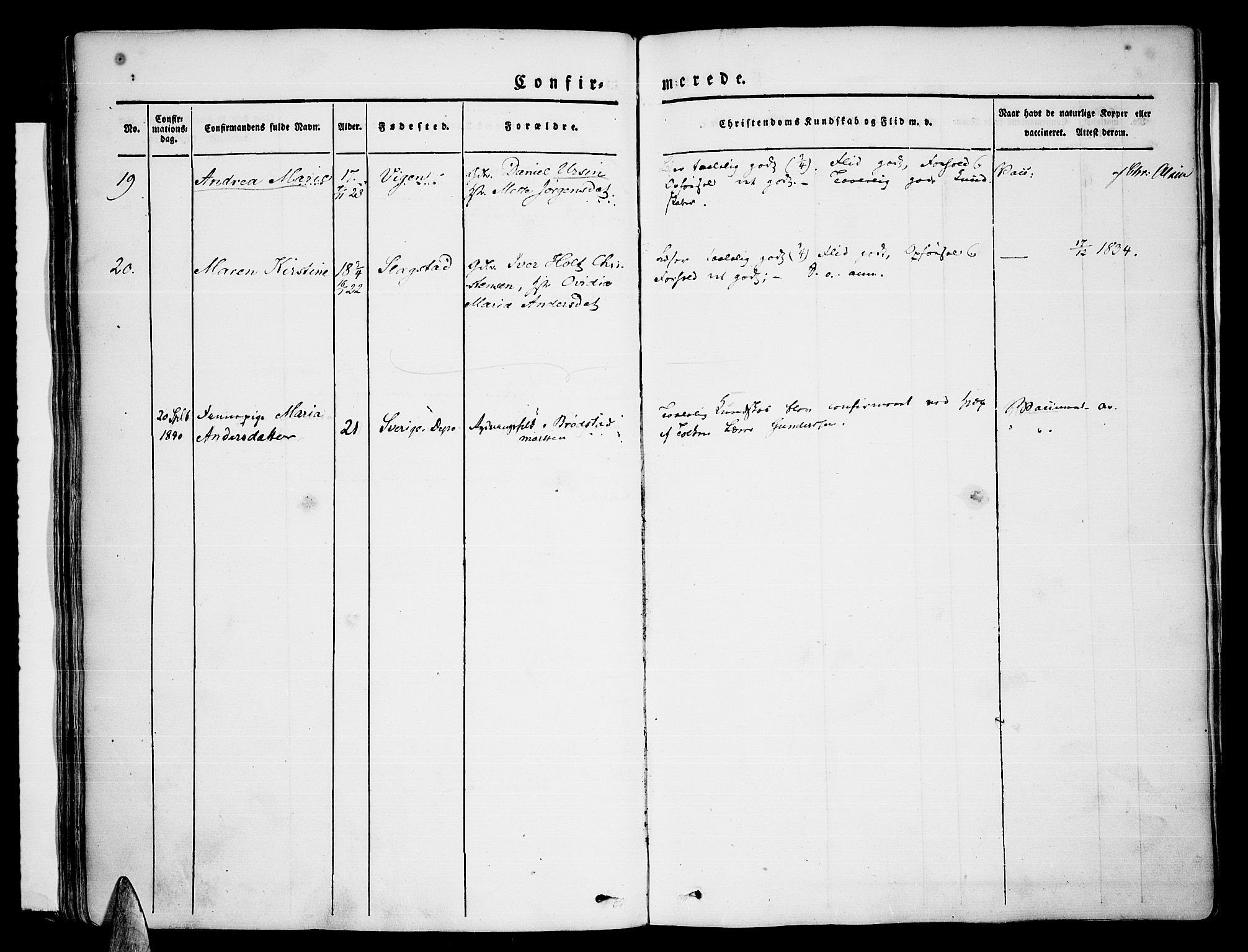 Trondenes sokneprestkontor, AV/SATØ-S-1319/H/Ha/L0007kirke: Parish register (official) no. 7, 1827-1841