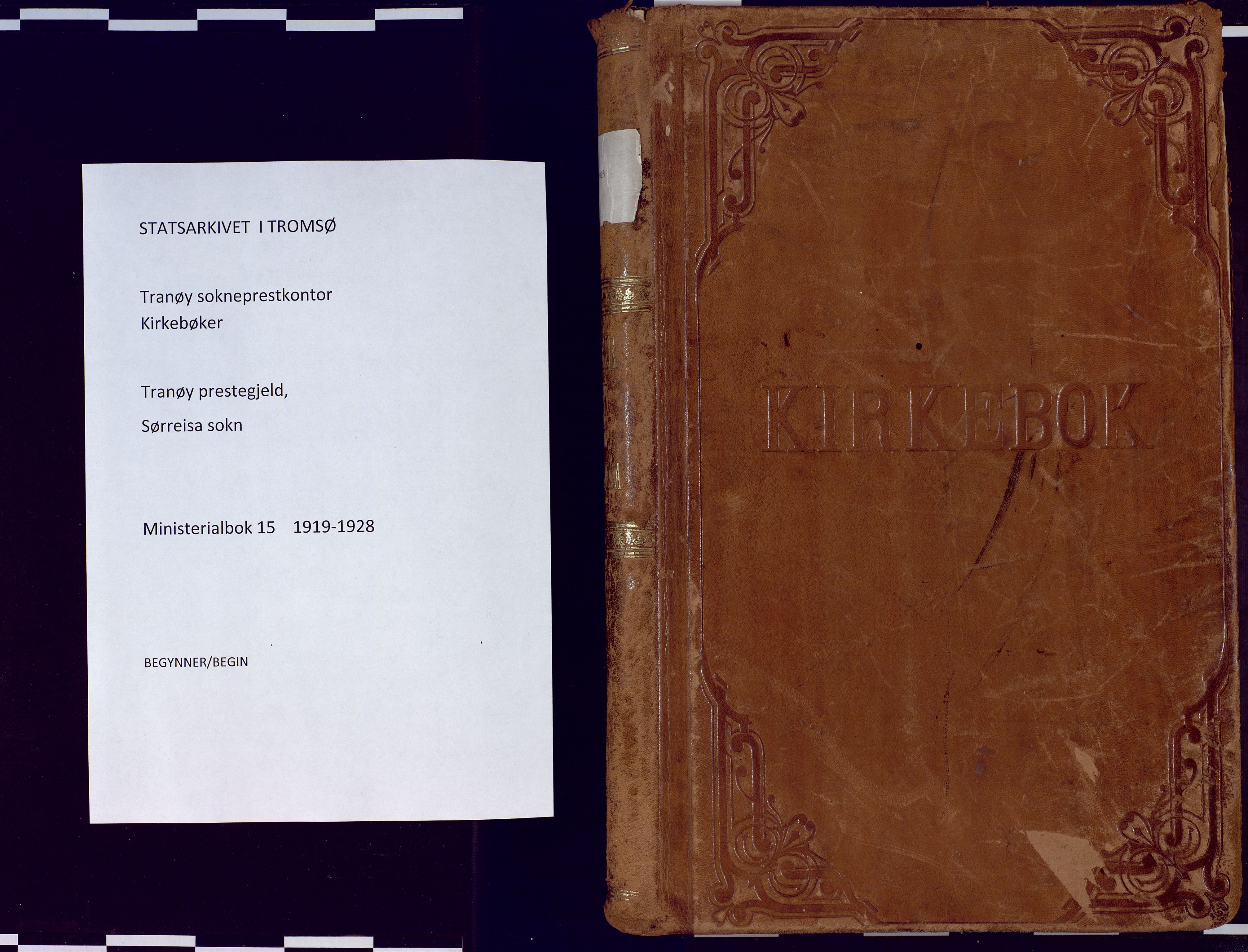Tranøy sokneprestkontor, SATØ/S-1313/I/Ia/Iaa/L0015kirke: Parish register (official) no. 15, 1919-1928