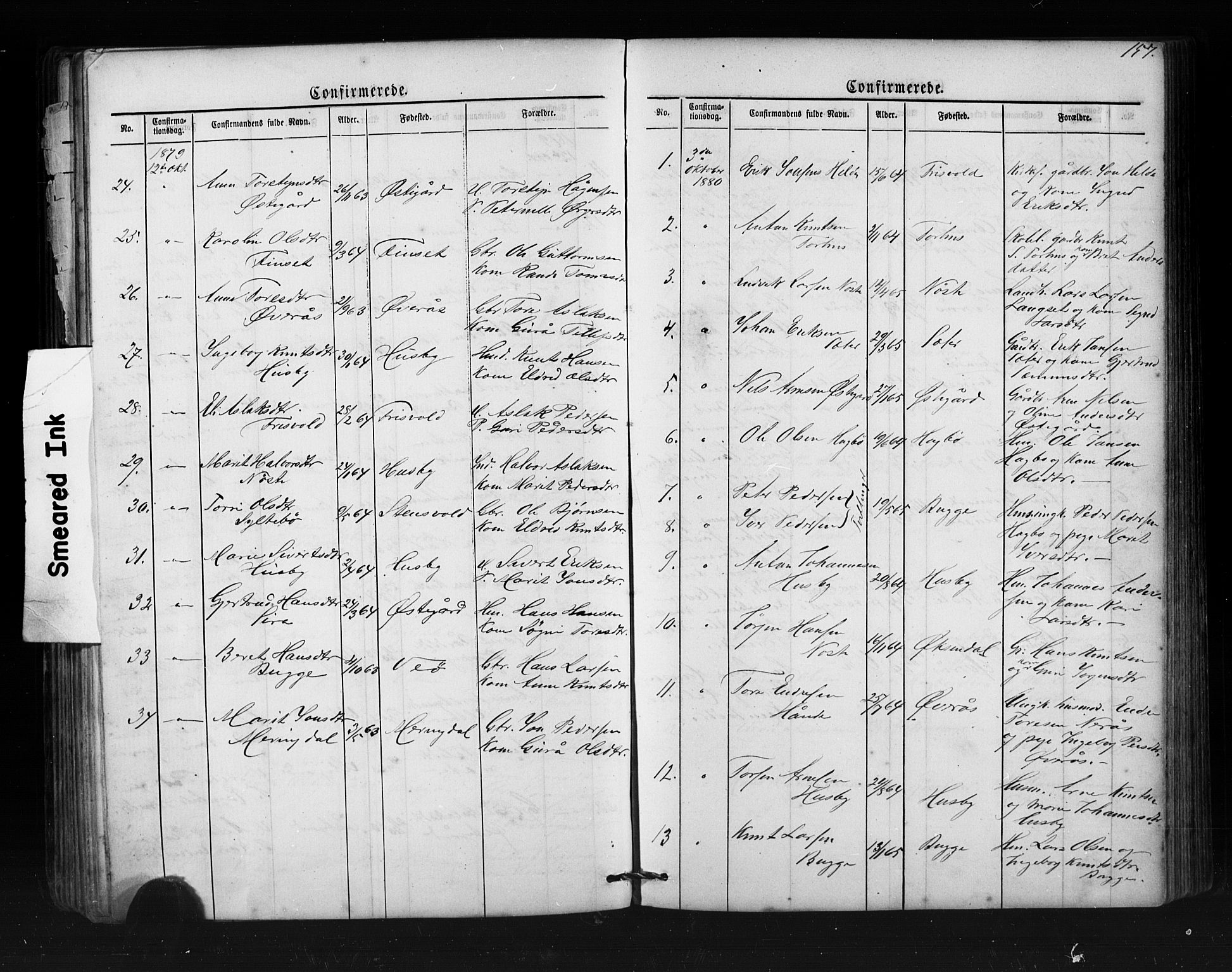 Ministerialprotokoller, klokkerbøker og fødselsregistre - Møre og Romsdal, SAT/A-1454/552/L0638: Parish register (copy) no. 552C01, 1867-1902, p. 157
