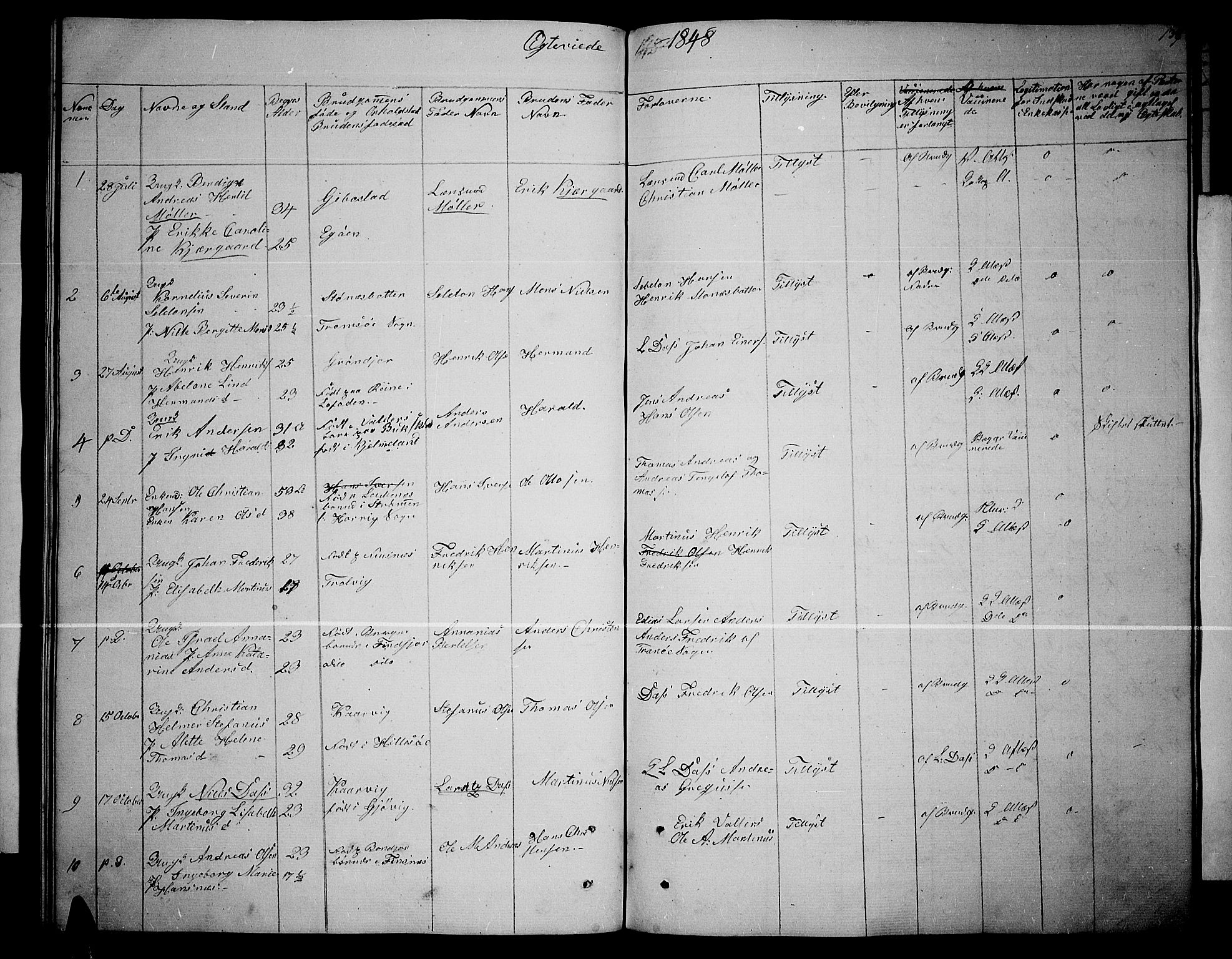 Lenvik sokneprestembete, SATØ/S-1310/H/Ha/Hab/L0003klokker: Parish register (copy) no. 3, 1844-1858, p. 138