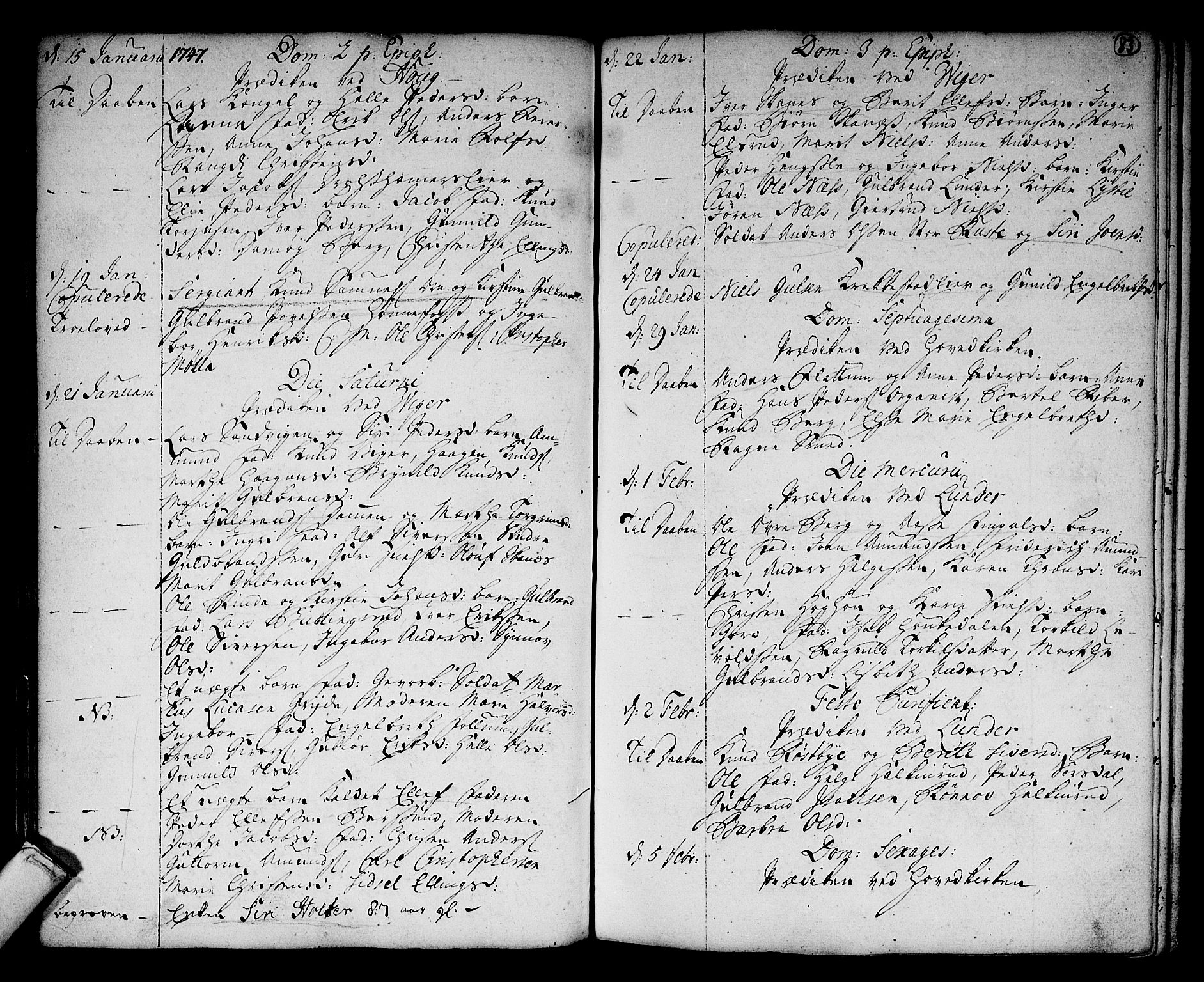 Norderhov kirkebøker, AV/SAKO-A-237/F/Fa/L0003a: Parish register (official) no. 3, 1740-1757, p. 83