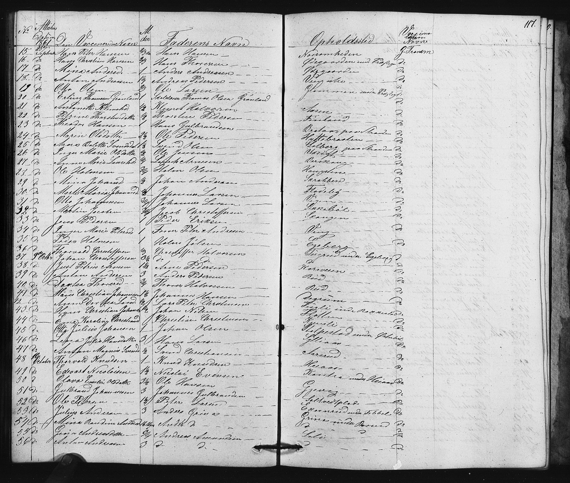 Enebakk prestekontor Kirkebøker, SAO/A-10171c/F/Fa/L0015: Parish register (official) no. I 15, 1830-1867, p. 117