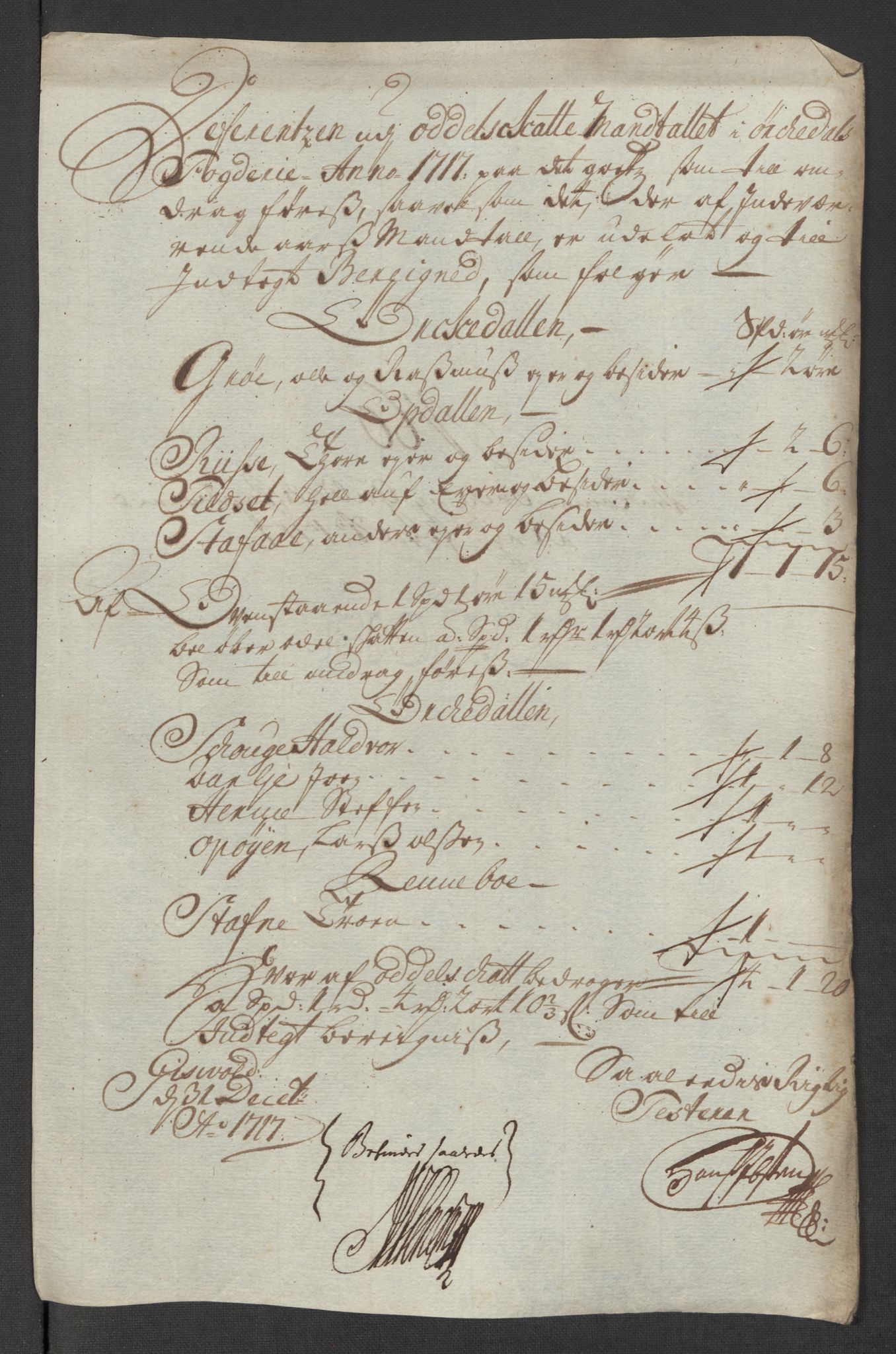 Rentekammeret inntil 1814, Reviderte regnskaper, Fogderegnskap, RA/EA-4092/R60/L3969: Fogderegnskap Orkdal og Gauldal, 1717, p. 471