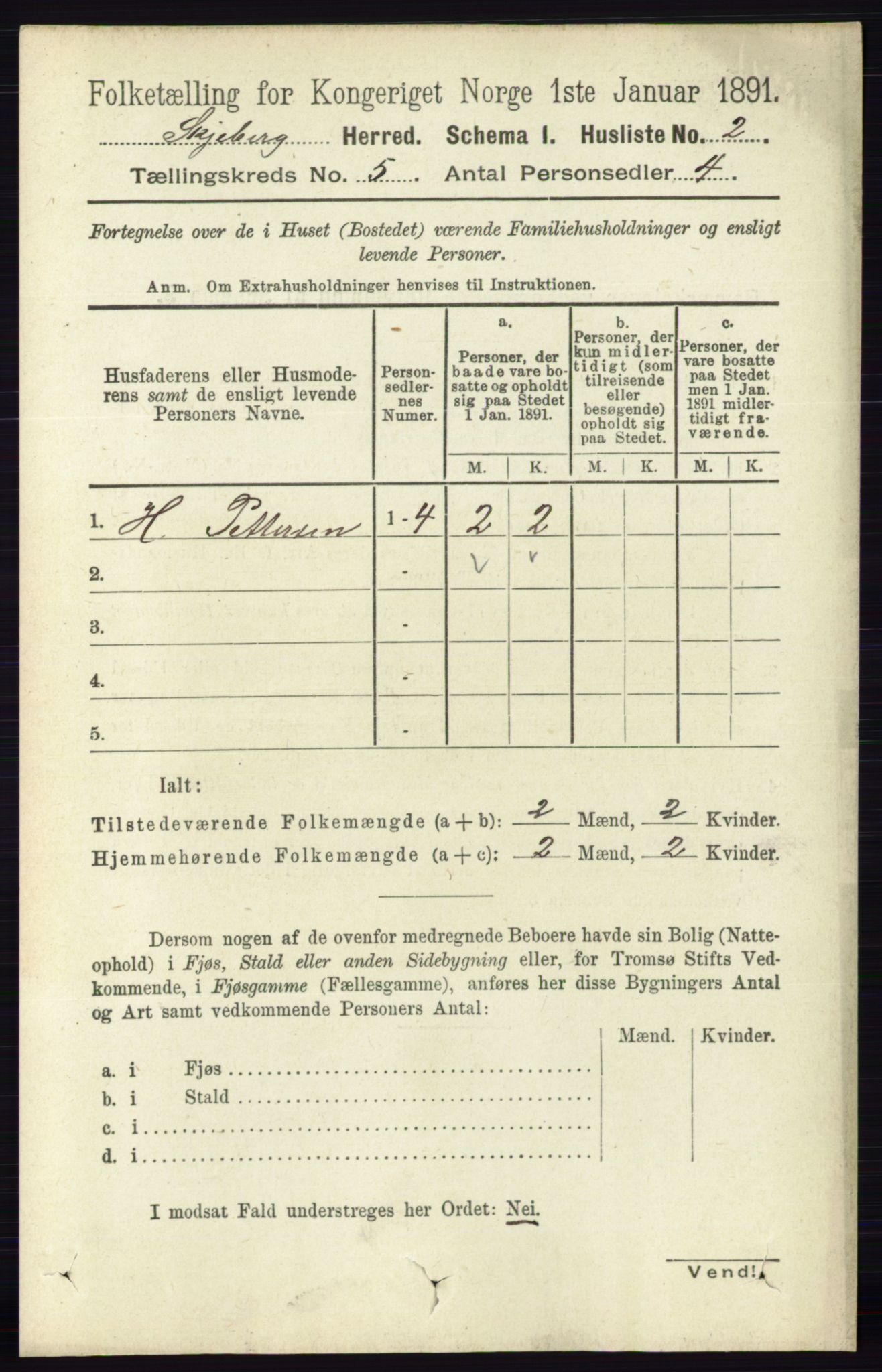 RA, 1891 census for 0115 Skjeberg, 1891, p. 2195