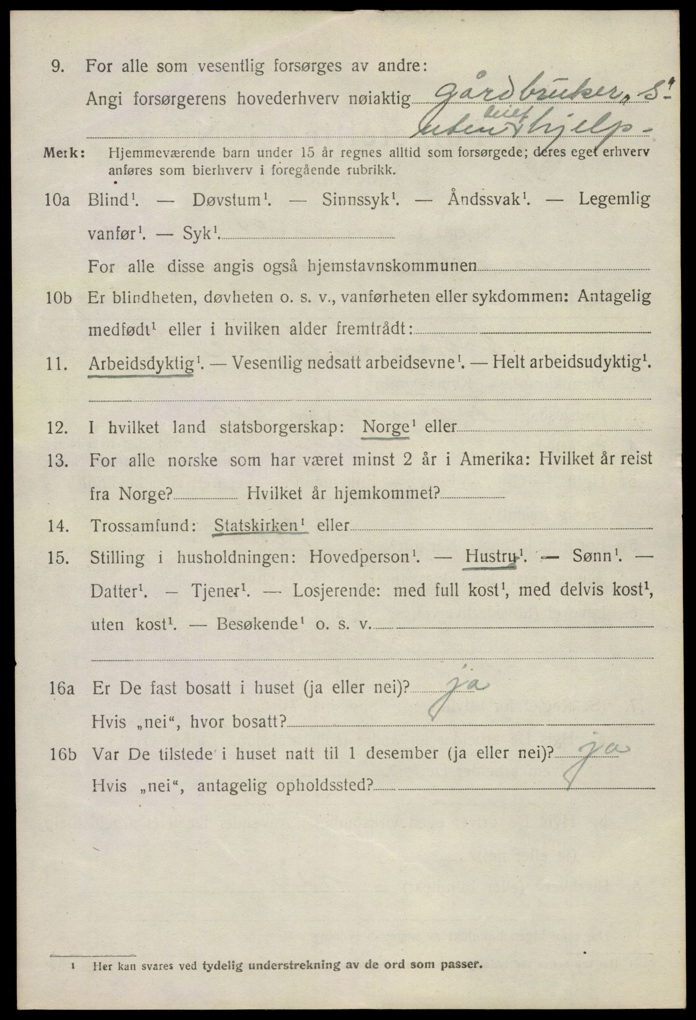SAKO, 1920 census for Andebu, 1920, p. 5307