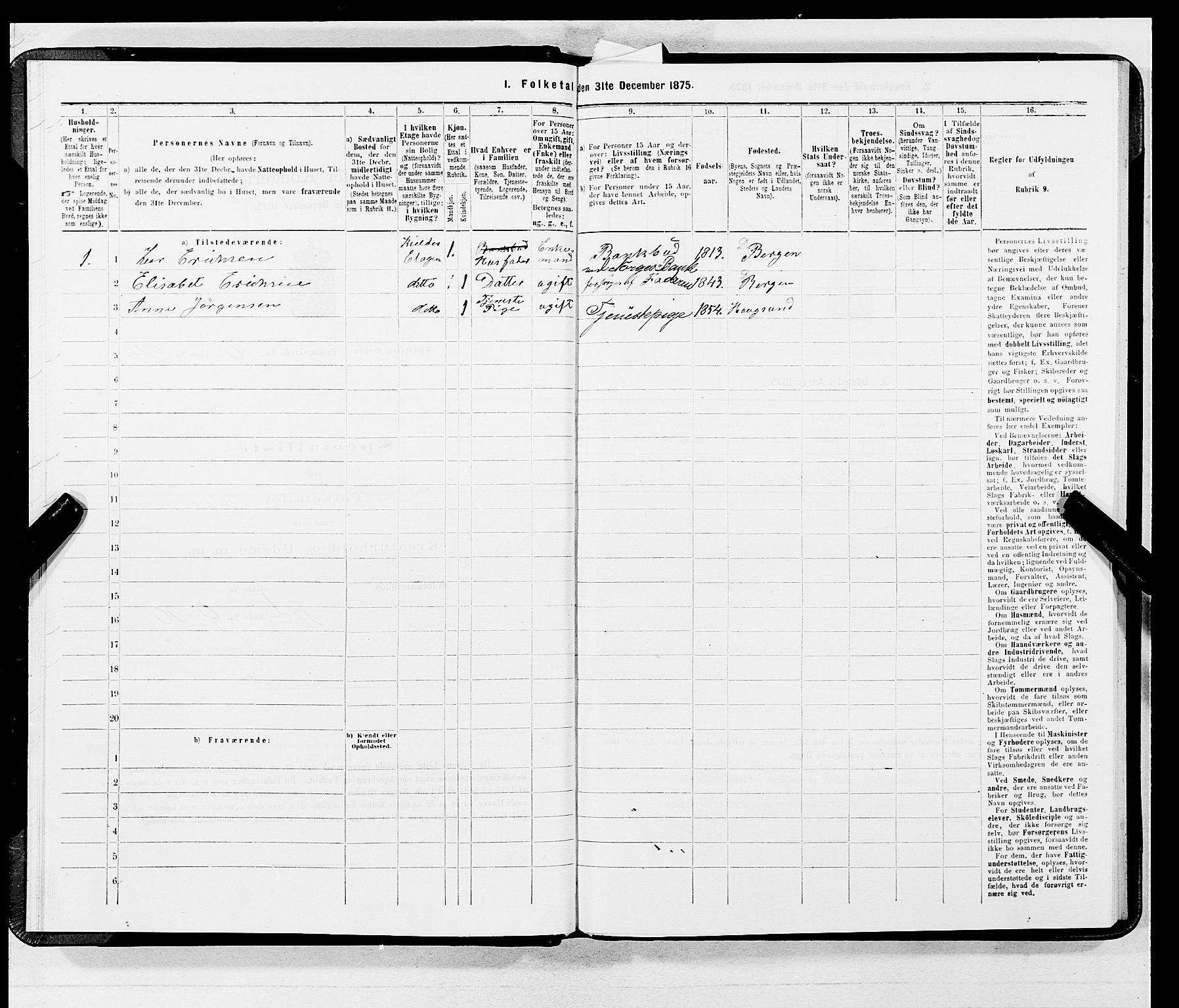 SAB, 1875 census for 1301 Bergen, 1875, p. 3763