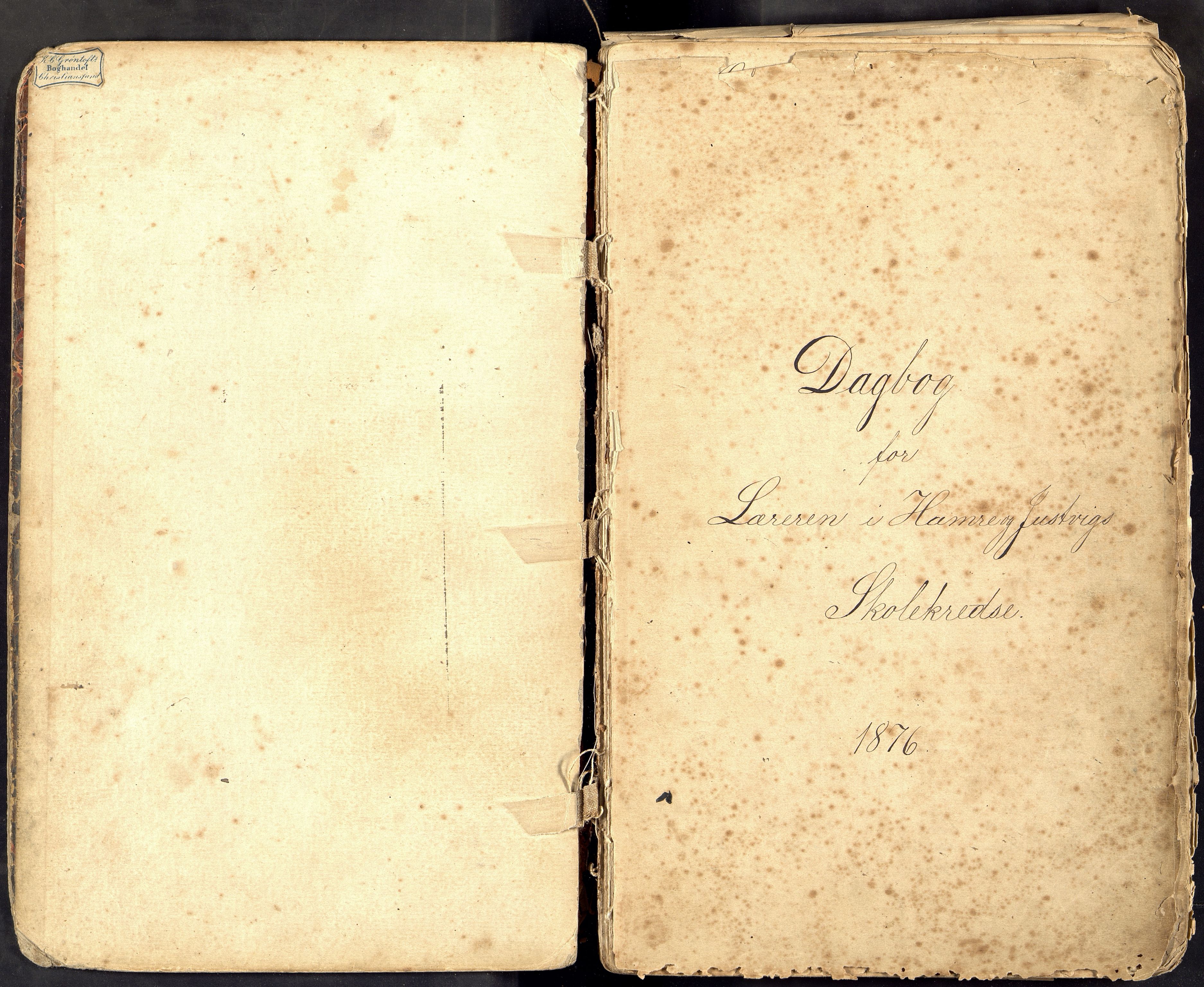 Tveit kommune - Hamre og Justvig skole, ARKSOR/1001TV511/I/L0001: Klassedagbok, 1871-1903
