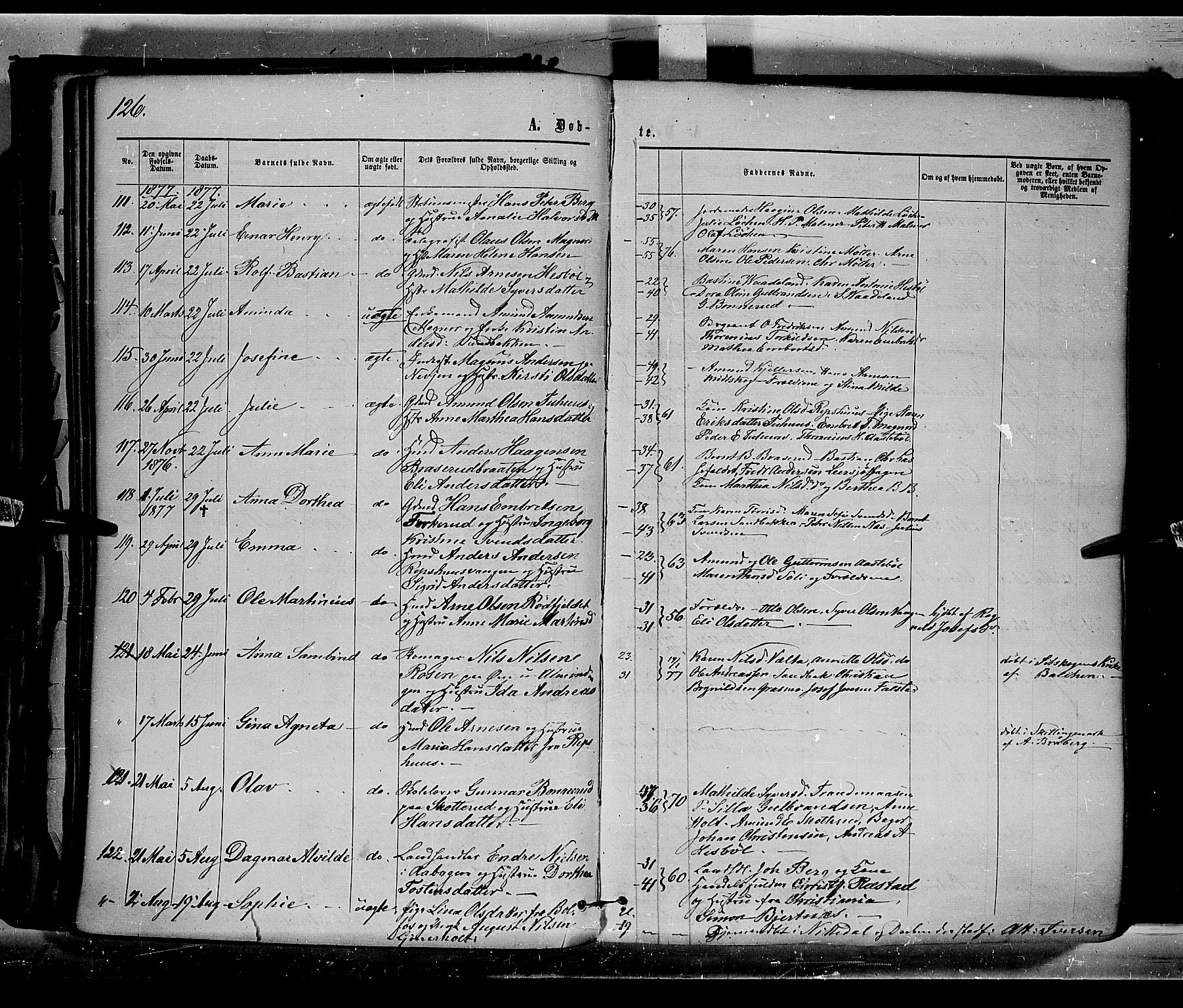 Eidskog prestekontor, AV/SAH-PREST-026/H/Ha/Haa/L0002: Parish register (official) no. 2, 1867-1878, p. 126