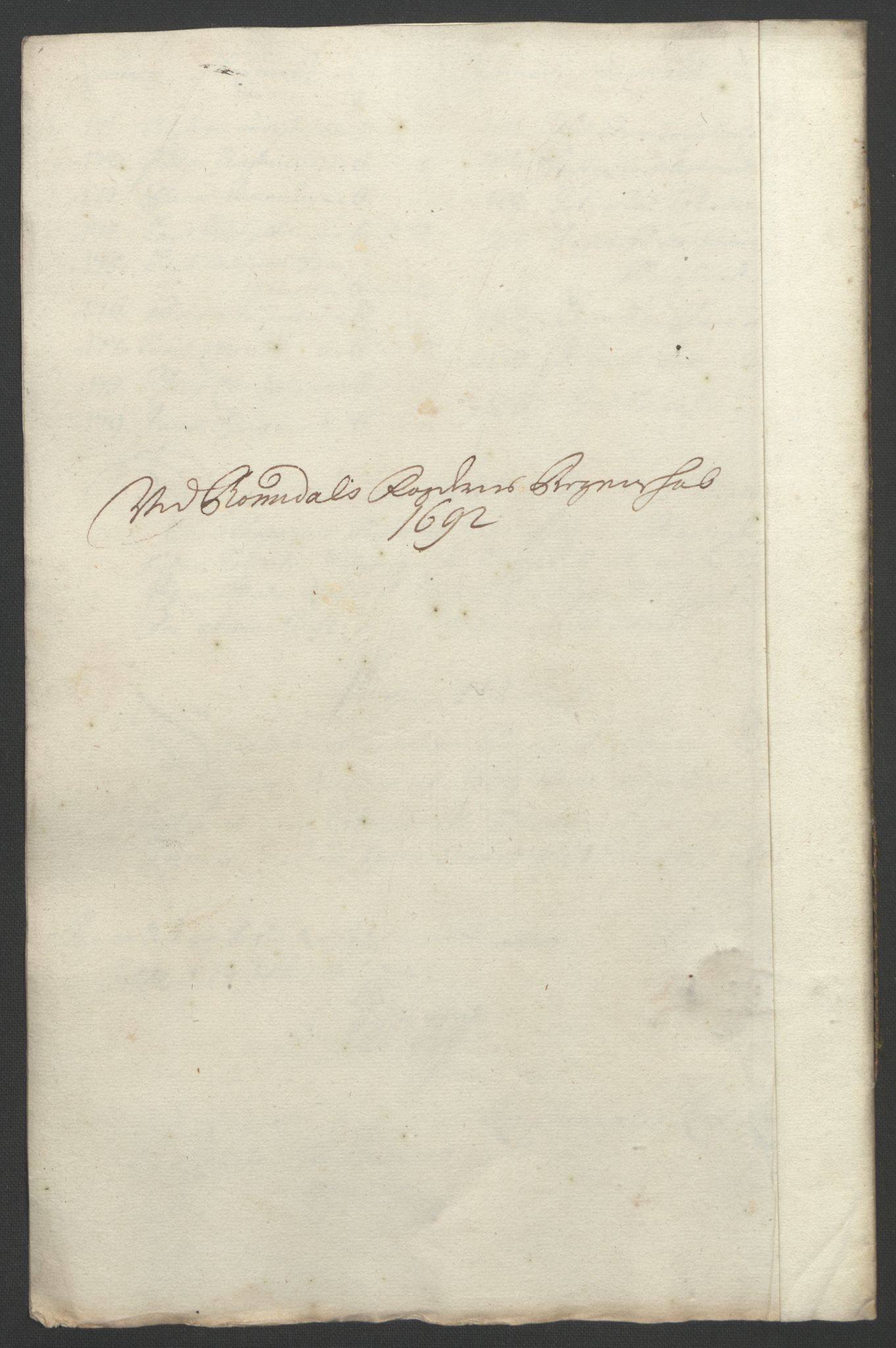 Rentekammeret inntil 1814, Reviderte regnskaper, Fogderegnskap, RA/EA-4092/R55/L3650: Fogderegnskap Romsdal, 1692, p. 107