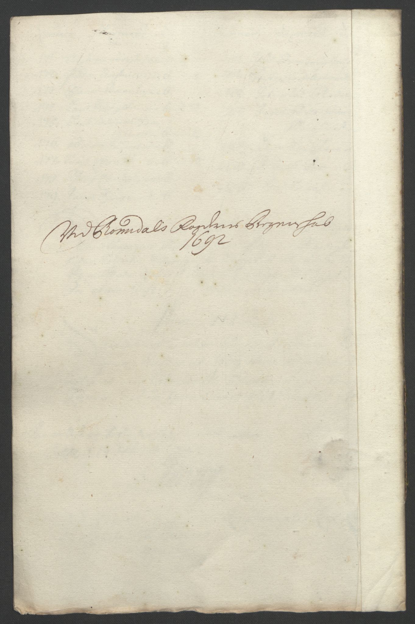 Rentekammeret inntil 1814, Reviderte regnskaper, Fogderegnskap, AV/RA-EA-4092/R55/L3650: Fogderegnskap Romsdal, 1692, p. 107