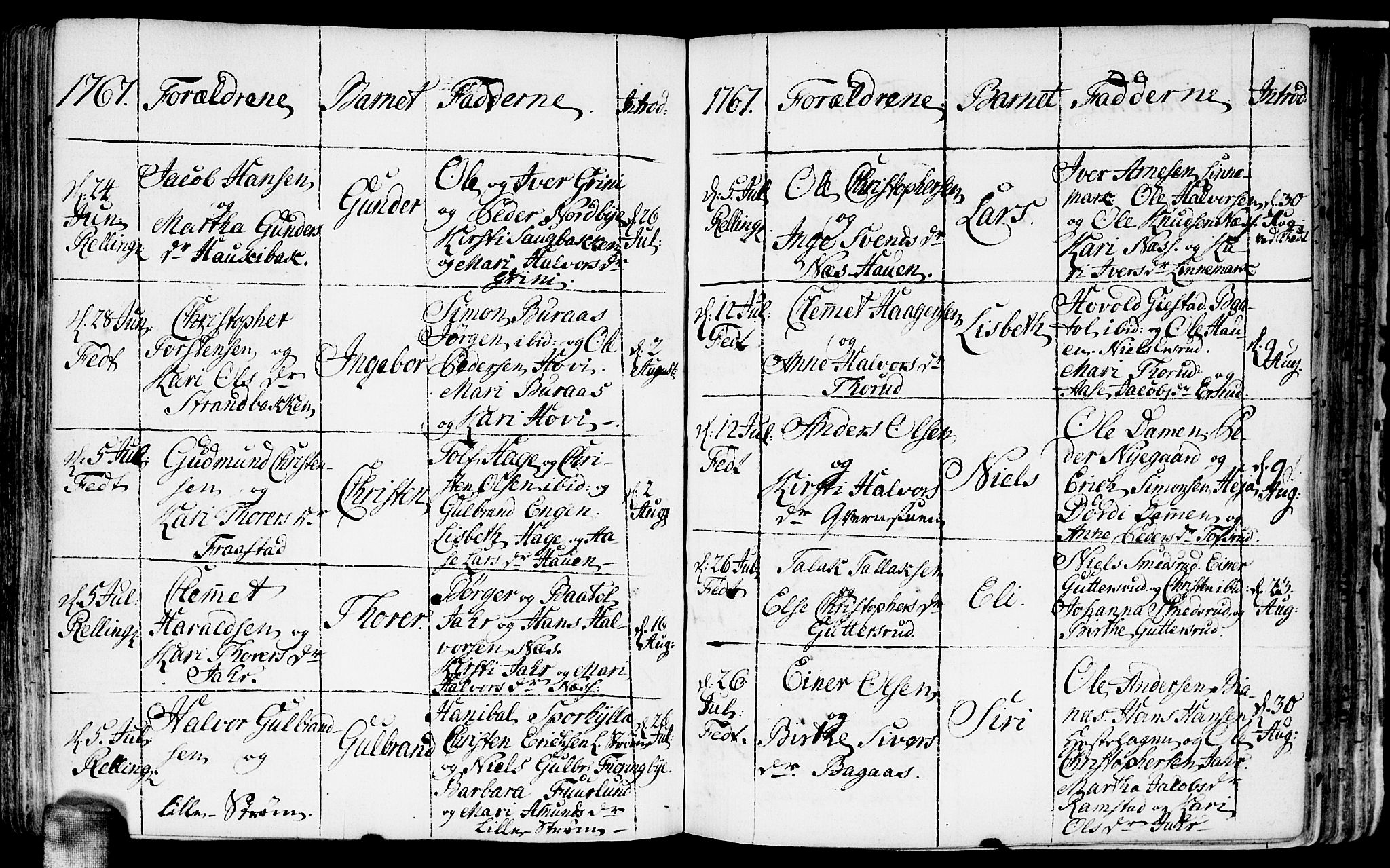 Fet prestekontor Kirkebøker, AV/SAO-A-10370a/F/Fa/L0004: Parish register (official) no. I 4, 1751-1773, p. 105