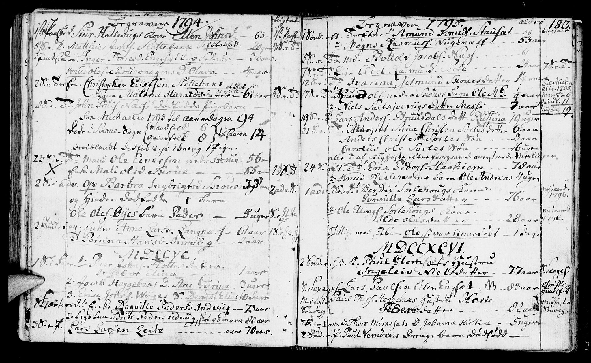 Ministerialprotokoller, klokkerbøker og fødselsregistre - Møre og Romsdal, SAT/A-1454/524/L0350: Parish register (official) no. 524A02, 1780-1817, p. 183