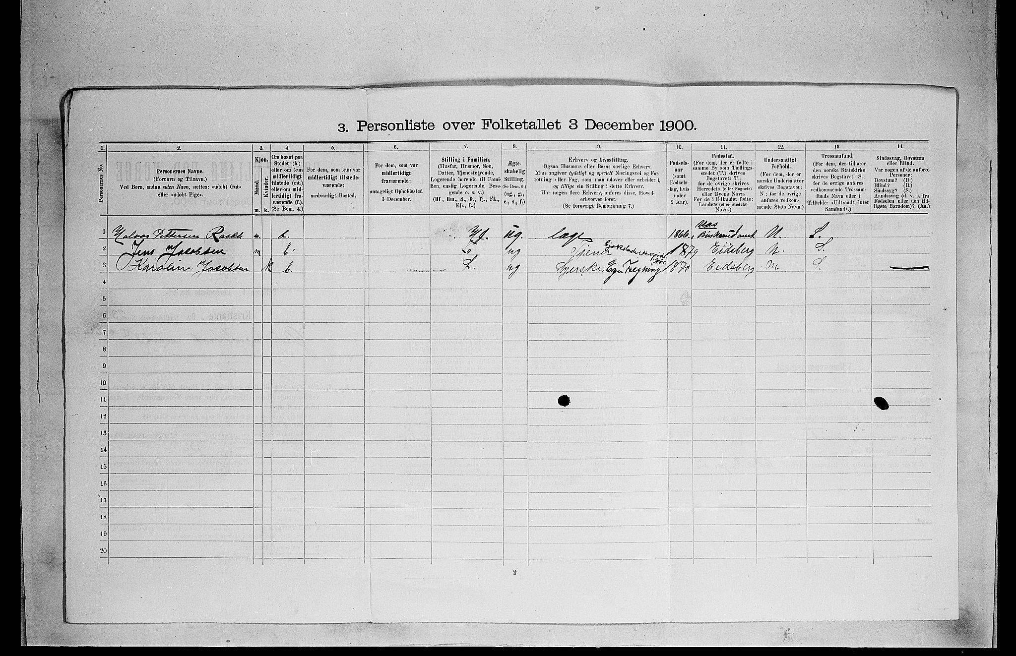 SAO, 1900 census for Kristiania, 1900, p. 30072