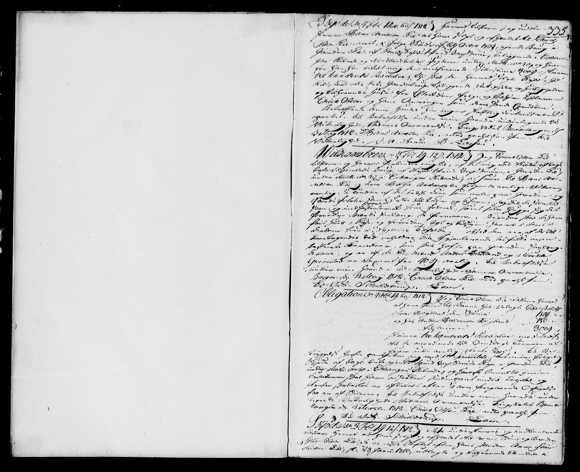 Nordhordland sorenskrivar, AV/SAB-A-2901/1/G/Gb/Gba/L0012b: Mortgage book no. II.B.a.12b, 1812-1815, p. 335