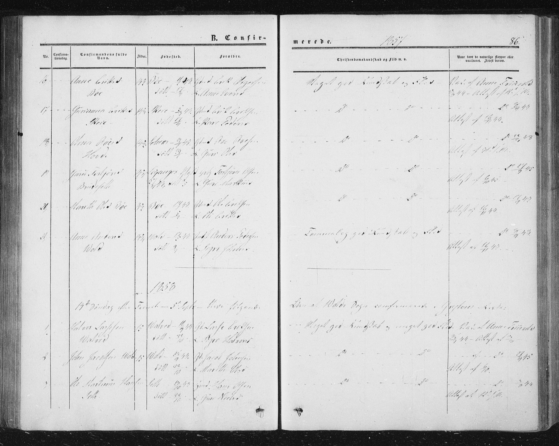 Ministerialprotokoller, klokkerbøker og fødselsregistre - Møre og Romsdal, AV/SAT-A-1454/543/L0562: Parish register (official) no. 543A02, 1854-1884, p. 86