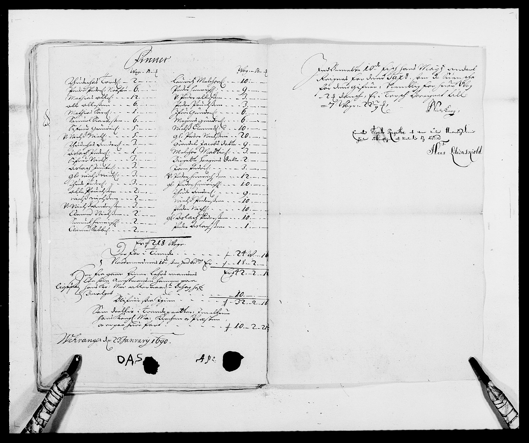 Rentekammeret inntil 1814, Reviderte regnskaper, Fogderegnskap, RA/EA-4092/R69/L4850: Fogderegnskap Finnmark/Vardøhus, 1680-1690, p. 286