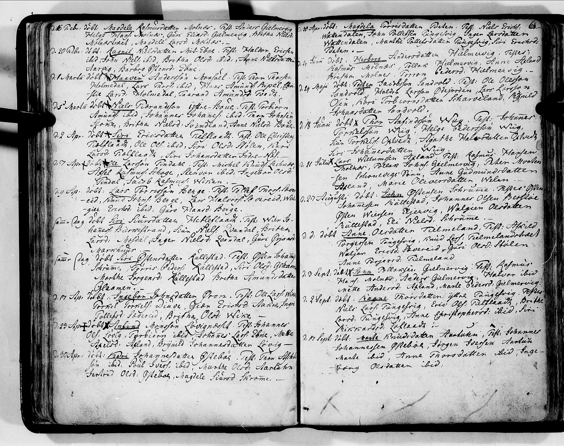 Skånevik sokneprestembete, SAB/A-77801/H/Haa: Parish register (official) no. A 2, 1790-1824, p. 61