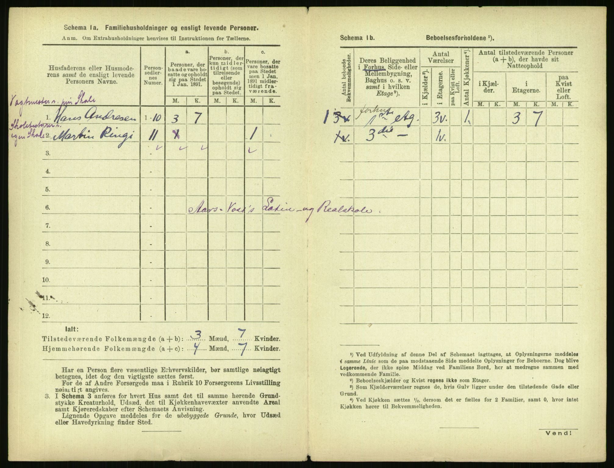 RA, 1891 census for 0301 Kristiania, 1891, p. 52923