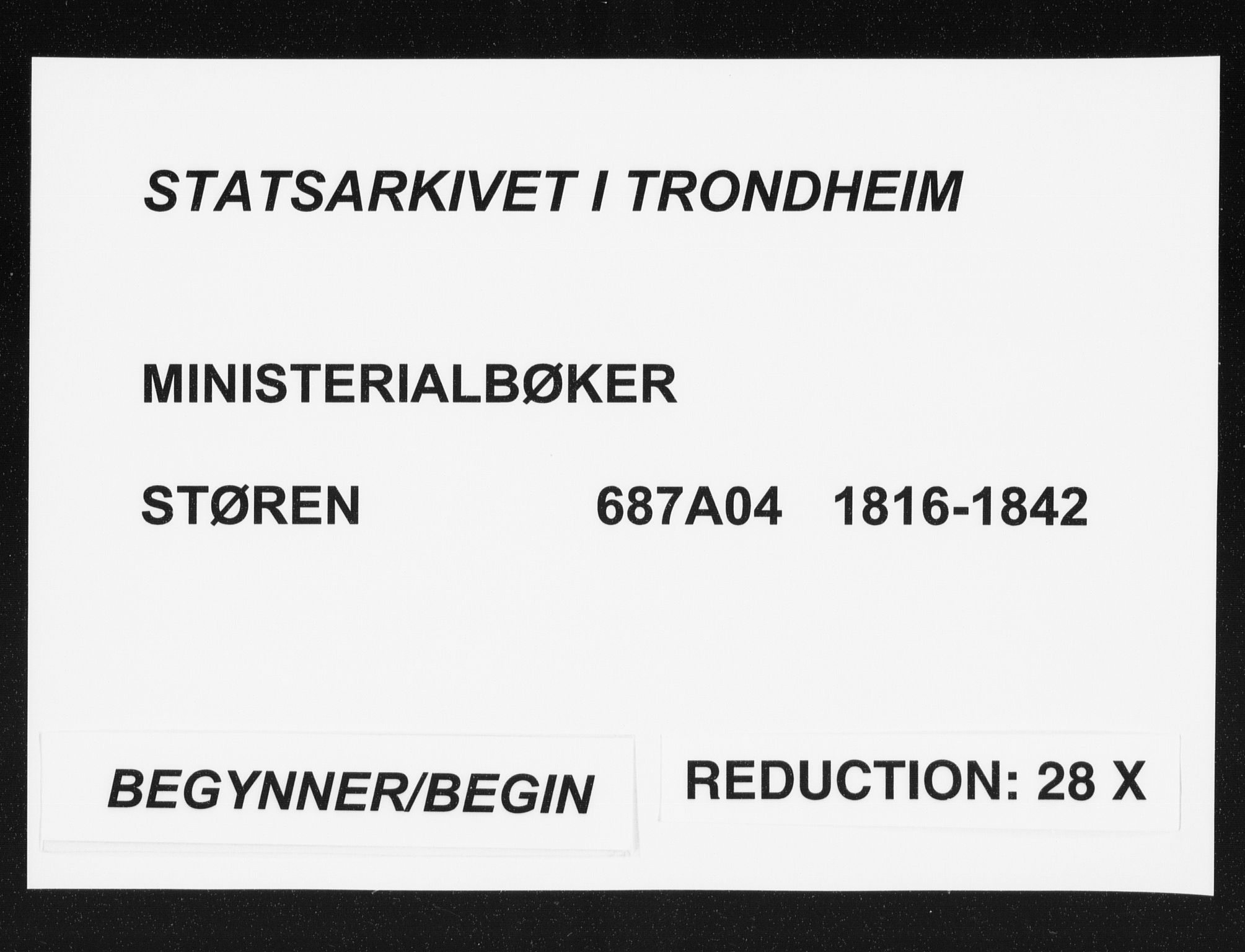 Ministerialprotokoller, klokkerbøker og fødselsregistre - Sør-Trøndelag, SAT/A-1456/687/L0996: Parish register (official) no. 687A04, 1816-1842