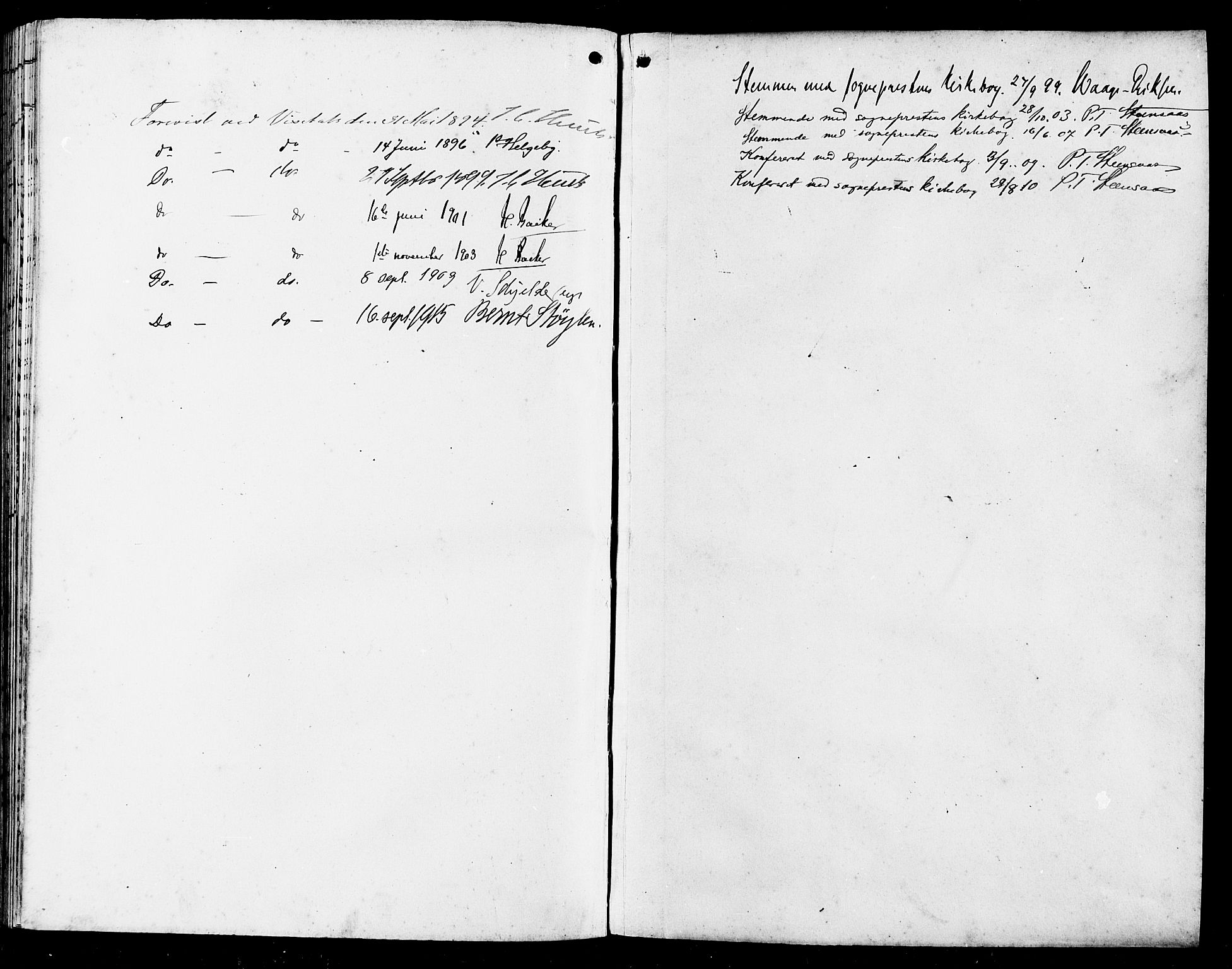 Bakke sokneprestkontor, AV/SAK-1111-0002/F/Fb/Fba/L0003: Parish register (copy) no. B 3, 1894-1910