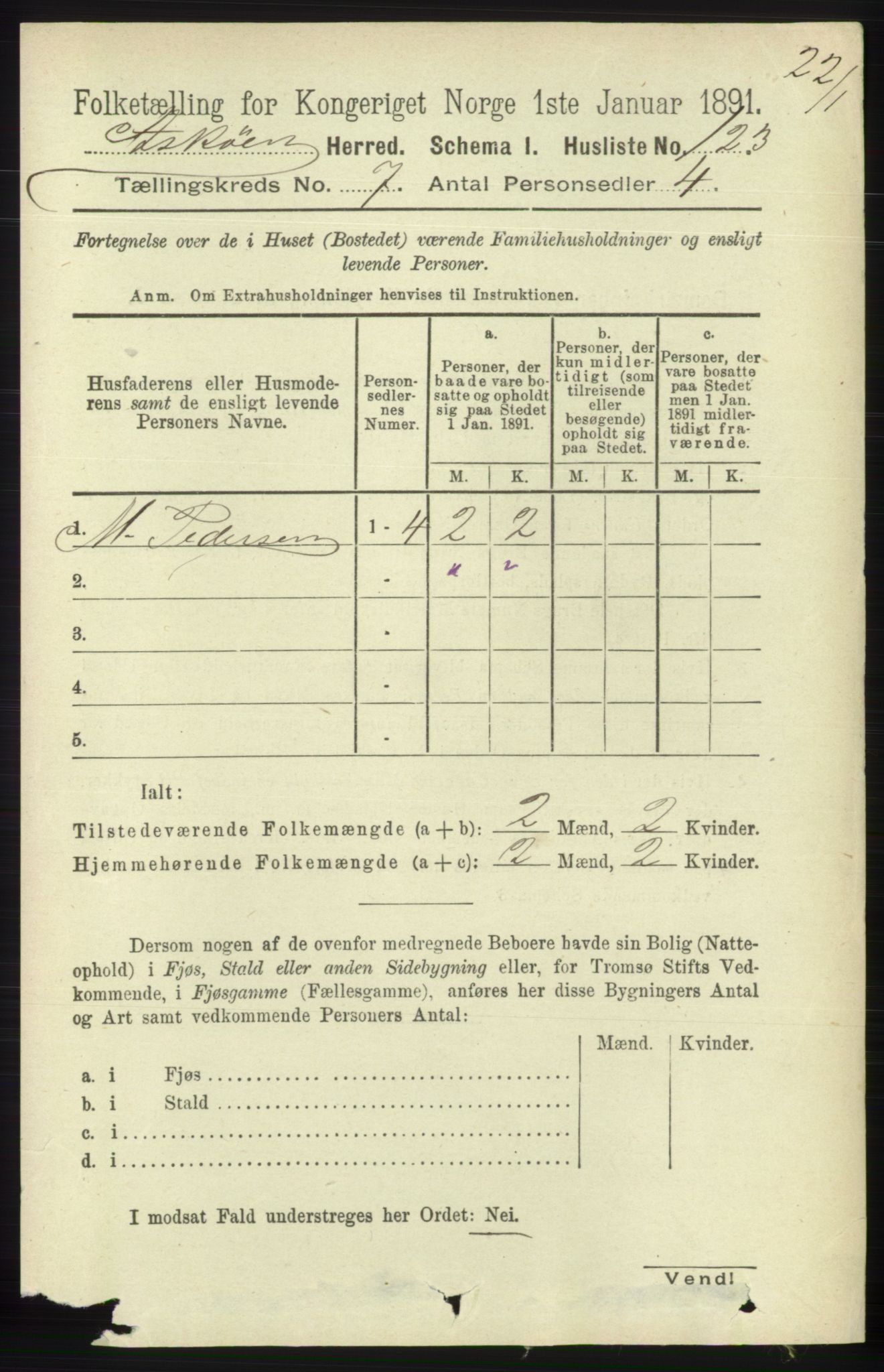 RA, 1891 census for 1247 Askøy, 1891, p. 4495