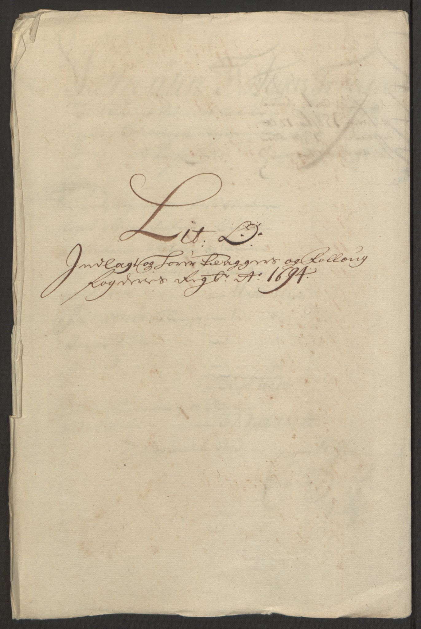 Rentekammeret inntil 1814, Reviderte regnskaper, Fogderegnskap, AV/RA-EA-4092/R10/L0438: Fogderegnskap Aker og Follo, 1694, p. 159