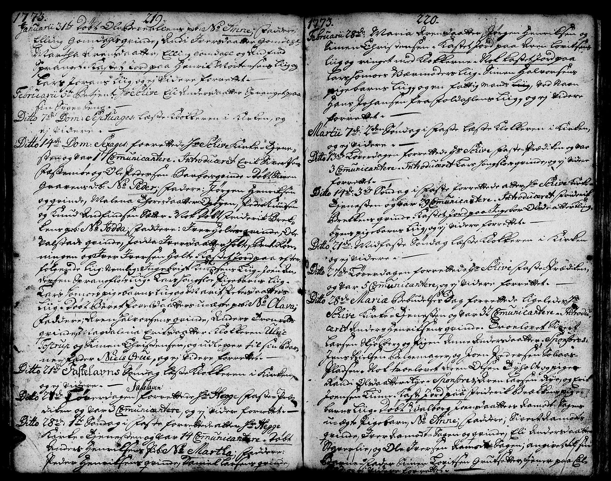 Ministerialprotokoller, klokkerbøker og fødselsregistre - Sør-Trøndelag, SAT/A-1456/671/L0840: Parish register (official) no. 671A02, 1756-1794, p. 219-220