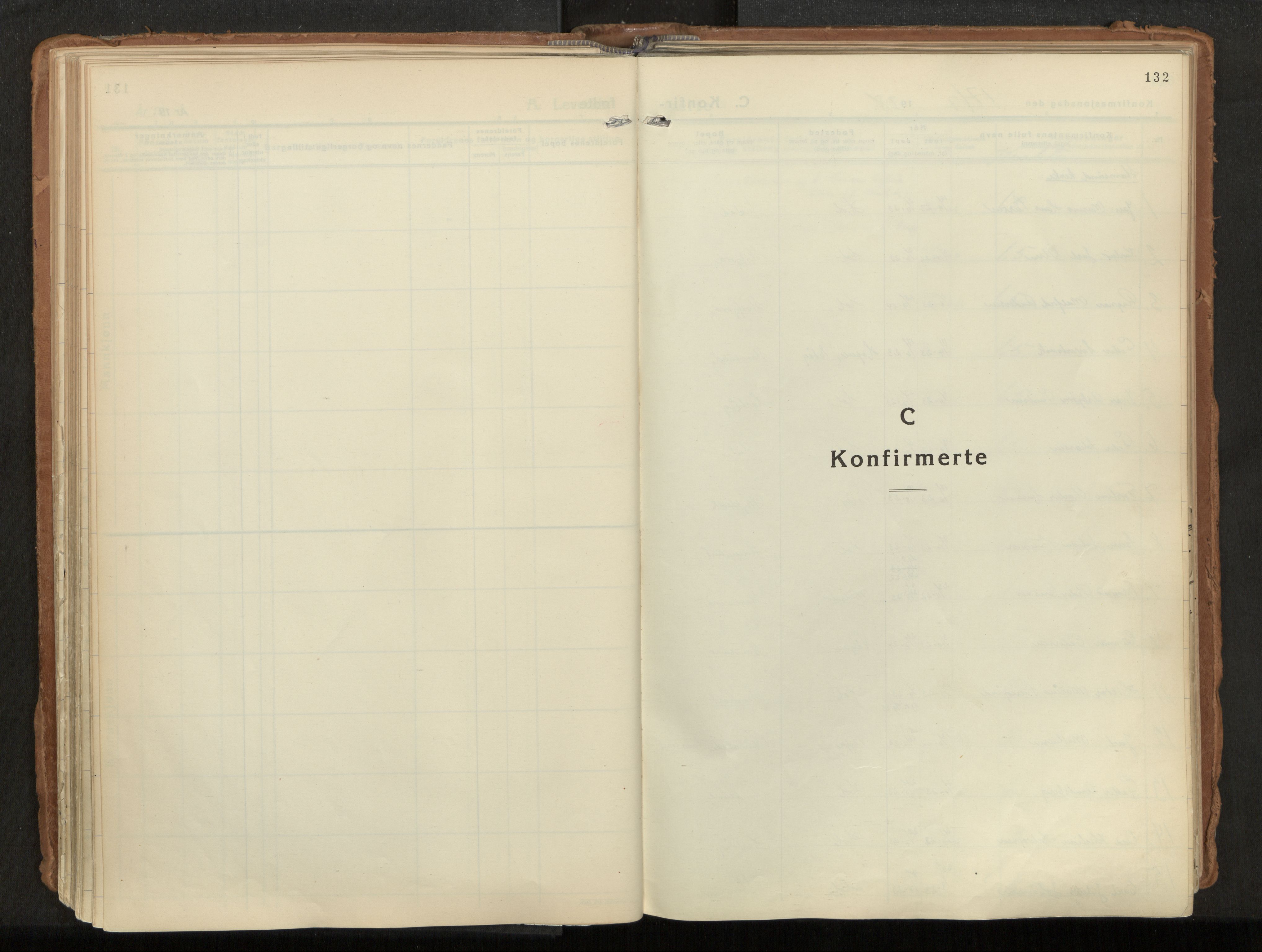 Ministerialprotokoller, klokkerbøker og fødselsregistre - Nordland, SAT/A-1459/882/L1182: Parish register (official) no. 882A04, 1932-1950, p. 132