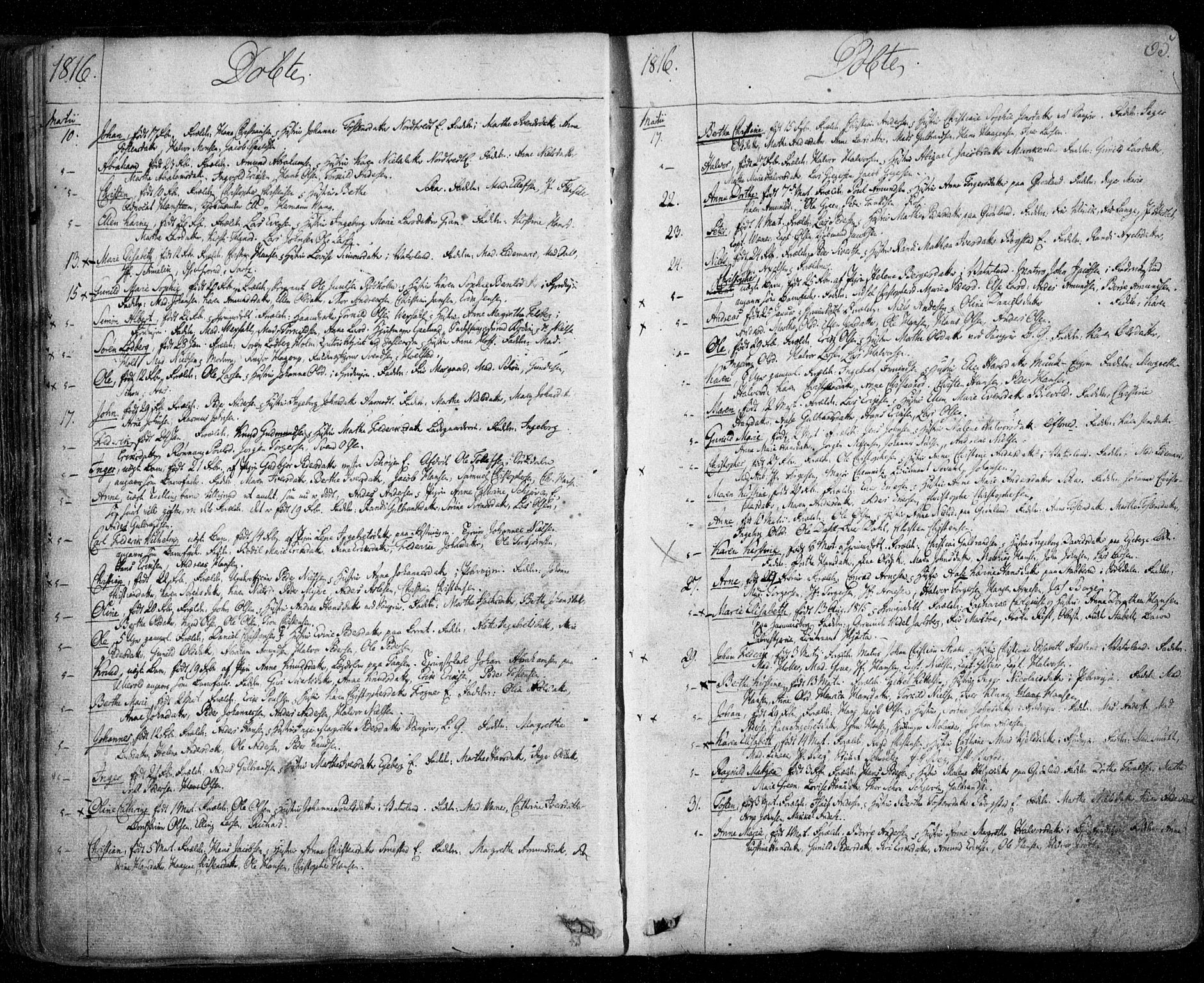 Aker prestekontor kirkebøker, SAO/A-10861/F/L0011: Parish register (official) no. 11, 1810-1819, p. 65