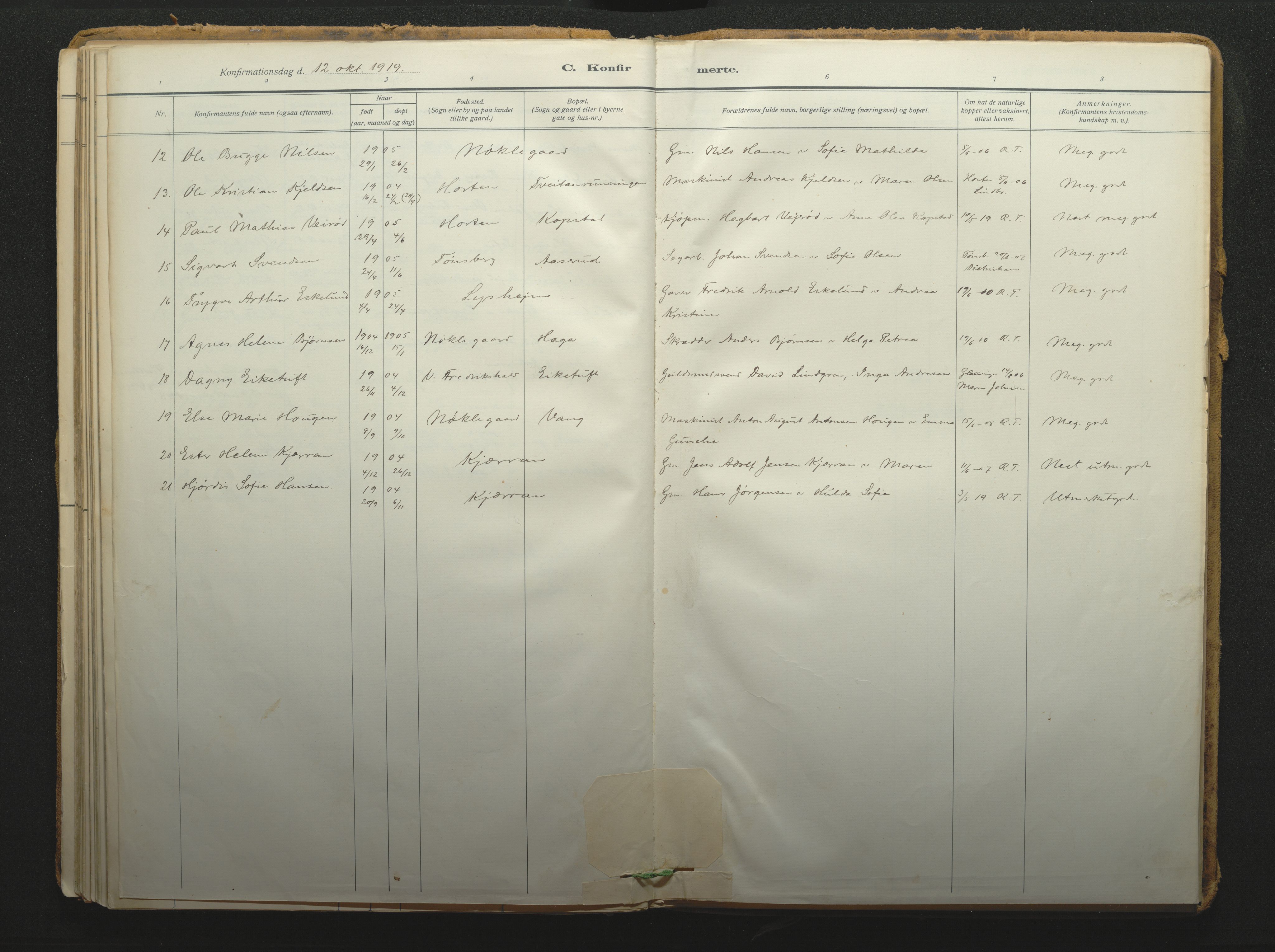 Borre kirkebøker, AV/SAKO-A-338/F/Fc/L0003: Parish register (official) no. III 3, 1896-1919, p. 78