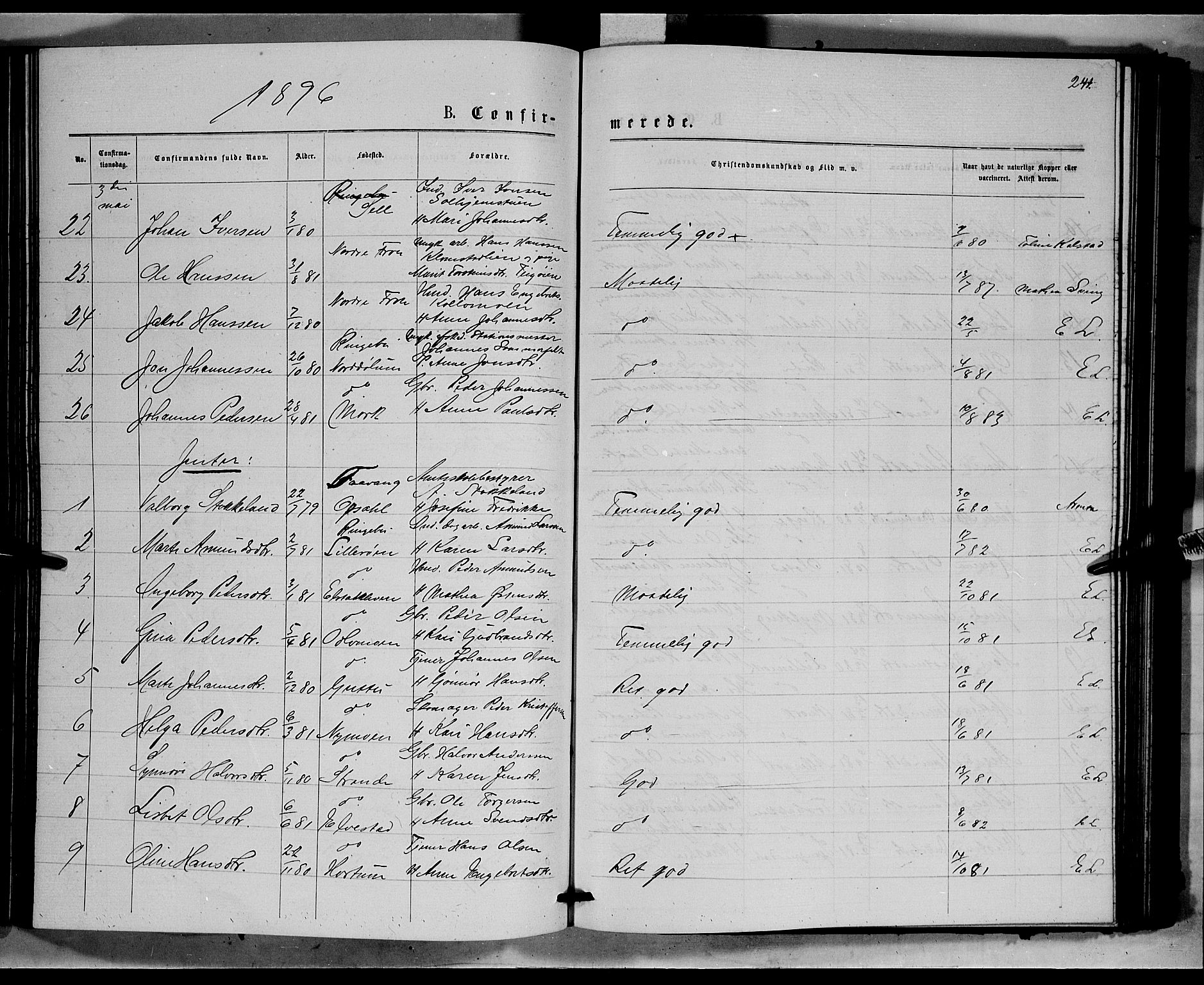 Ringebu prestekontor, AV/SAH-PREST-082/H/Ha/Hab/L0006: Parish register (copy) no. 6, 1880-1898, p. 241