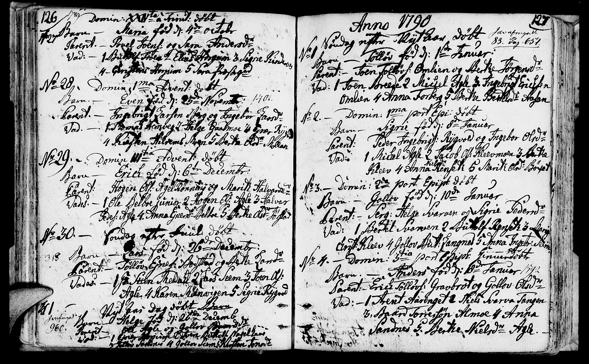 Ministerialprotokoller, klokkerbøker og fødselsregistre - Nord-Trøndelag, SAT/A-1458/749/L0468: Parish register (official) no. 749A02, 1787-1817, p. 126-127