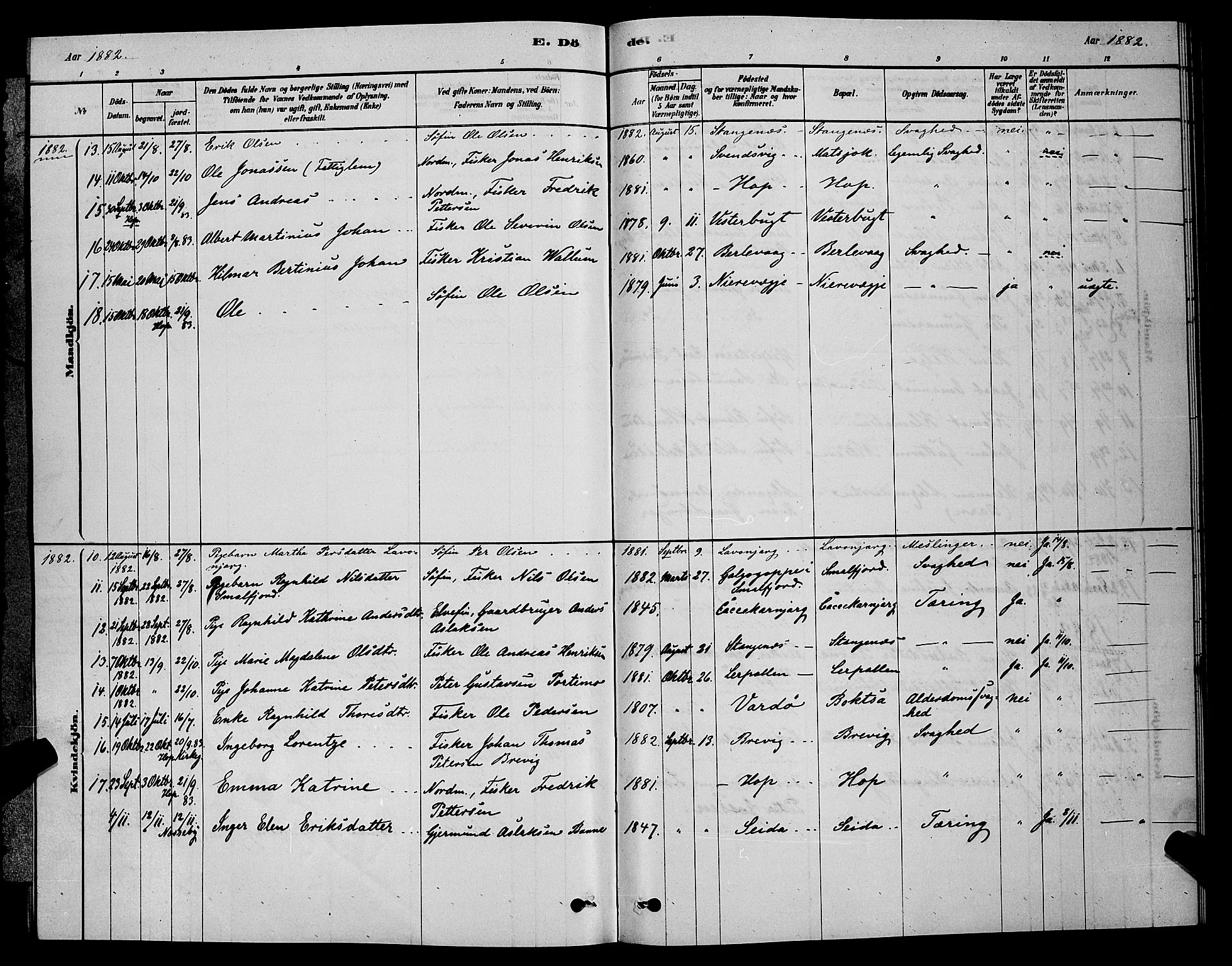 Tana sokneprestkontor, AV/SATØ-S-1334/H/Hb/L0003klokker: Parish register (copy) no. 3, 1878-1890