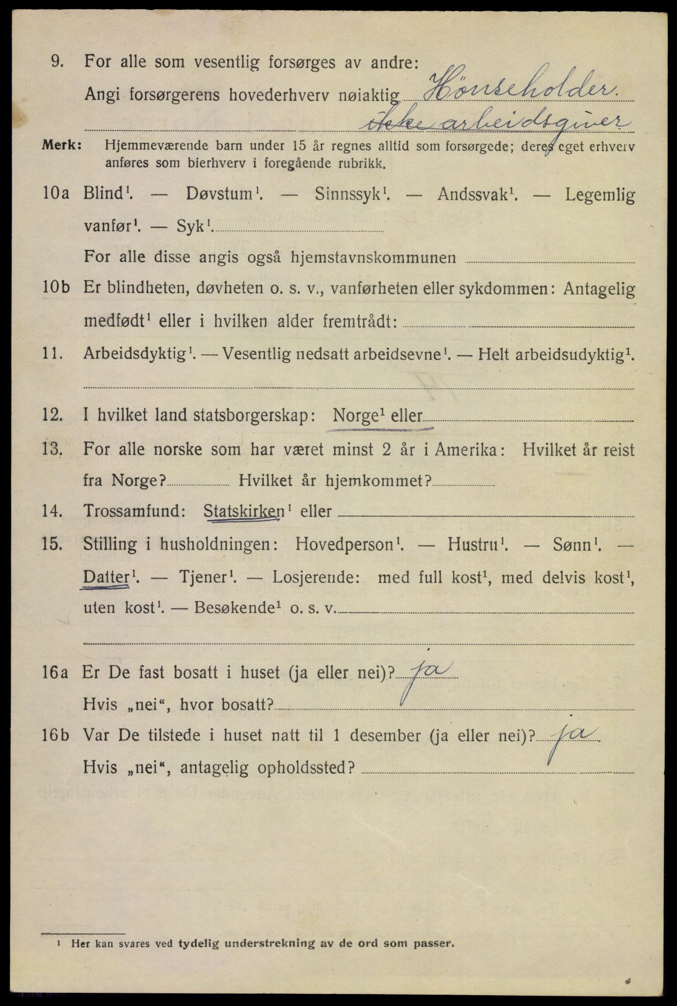 SAKO, 1920 census for Larvik, 1920, p. 12725