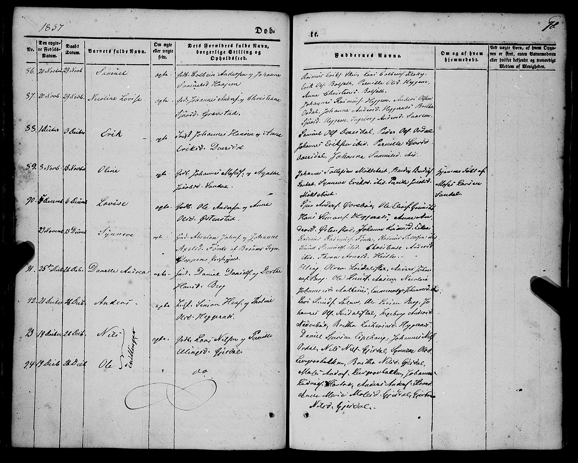Jølster sokneprestembete, SAB/A-80701/H/Haa/Haaa/L0010: Parish register (official) no. A 10, 1847-1865, p. 78