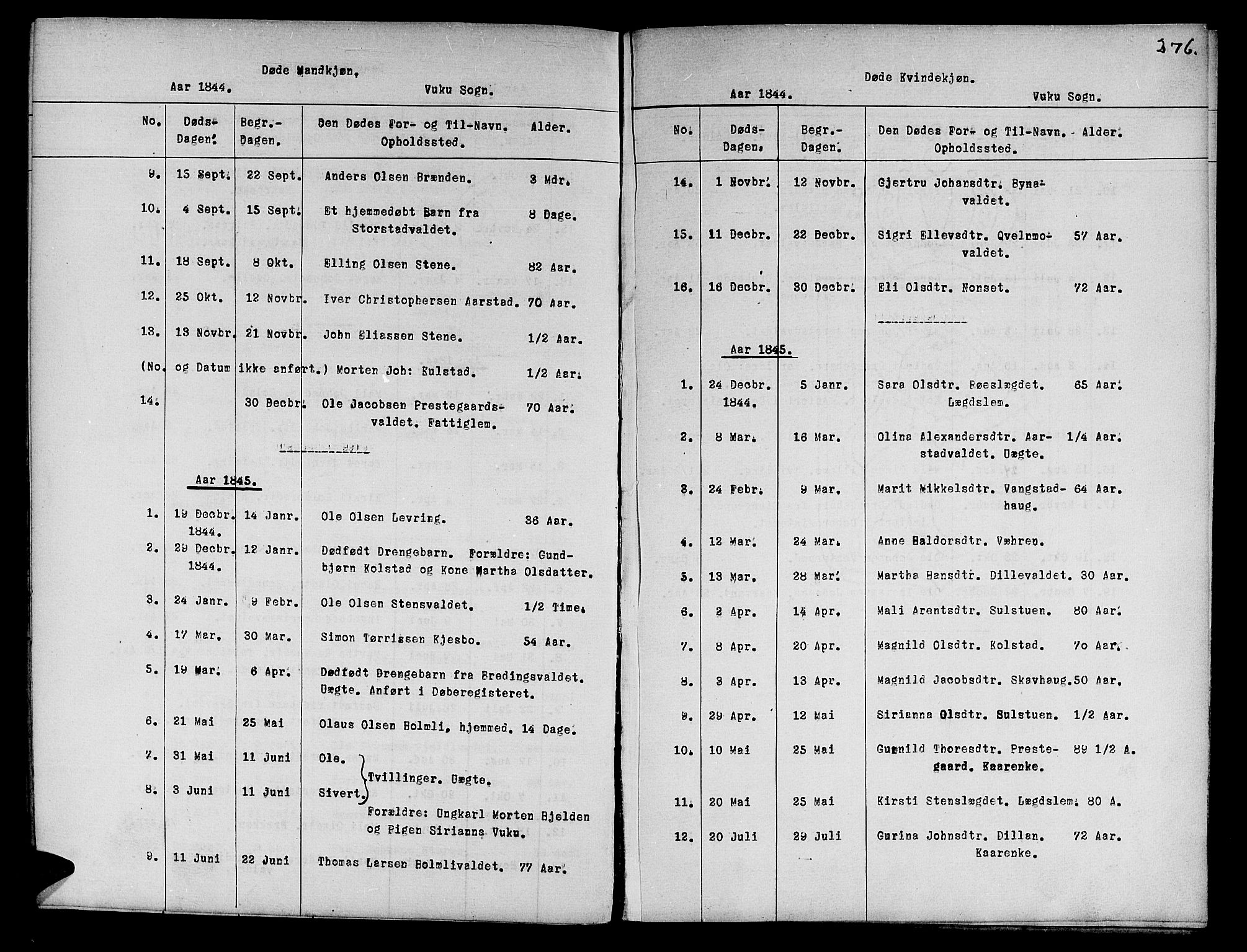 Ministerialprotokoller, klokkerbøker og fødselsregistre - Nord-Trøndelag, SAT/A-1458/724/L0265: Parish register (copy) no. 724C01, 1816-1845, p. 276