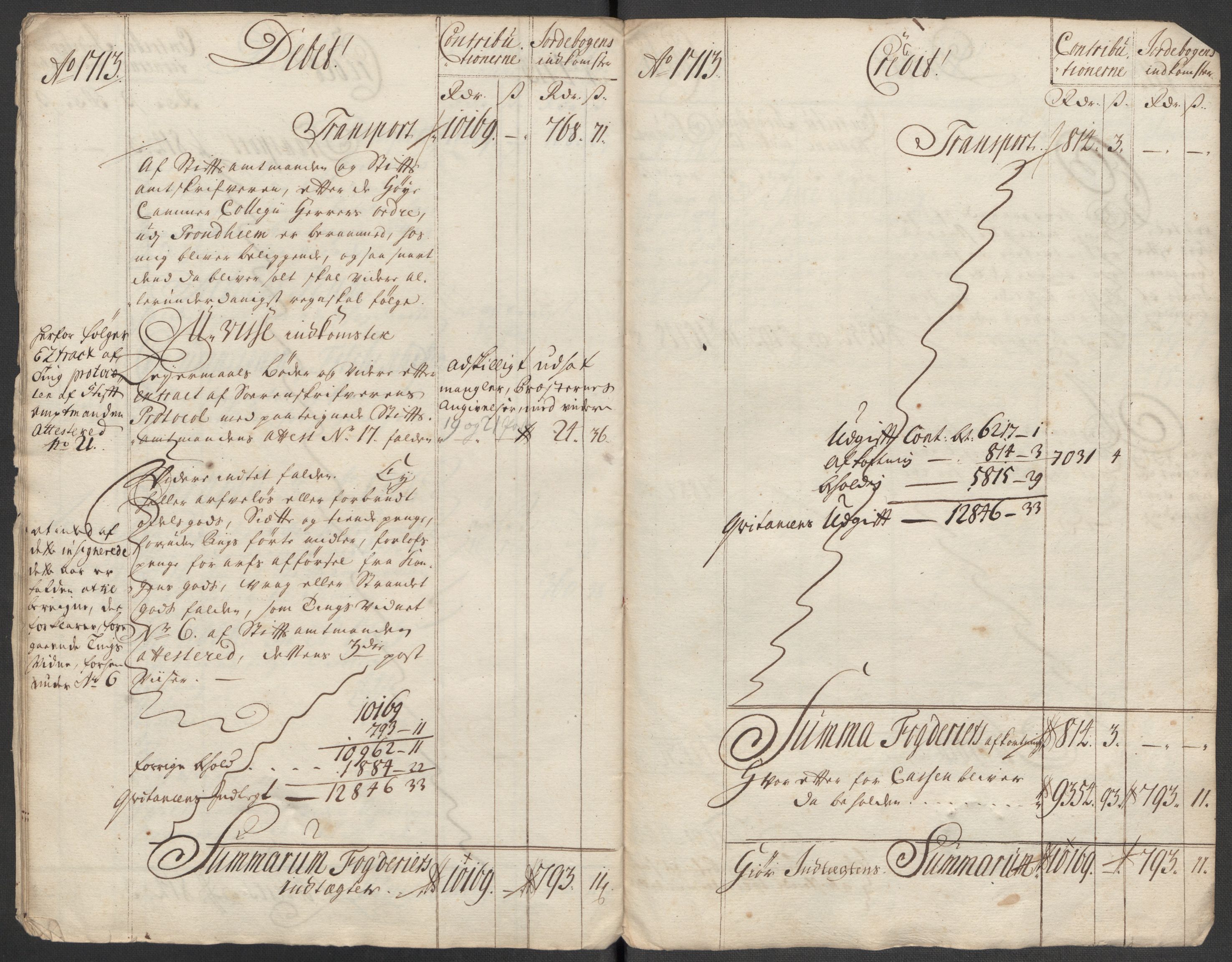 Rentekammeret inntil 1814, Reviderte regnskaper, Fogderegnskap, AV/RA-EA-4092/R57/L3861: Fogderegnskap Fosen, 1712-1713, p. 274