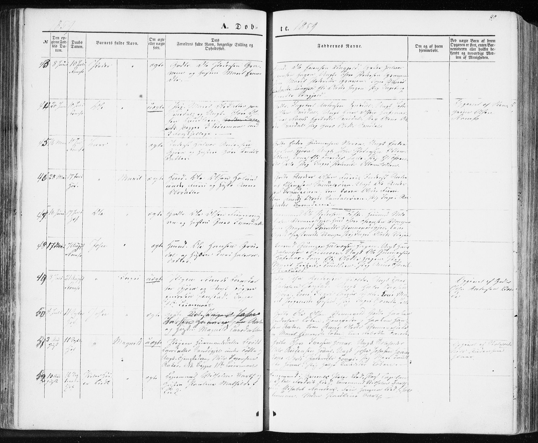 Ministerialprotokoller, klokkerbøker og fødselsregistre - Møre og Romsdal, SAT/A-1454/590/L1013: Parish register (official) no. 590A05, 1847-1877, p. 89