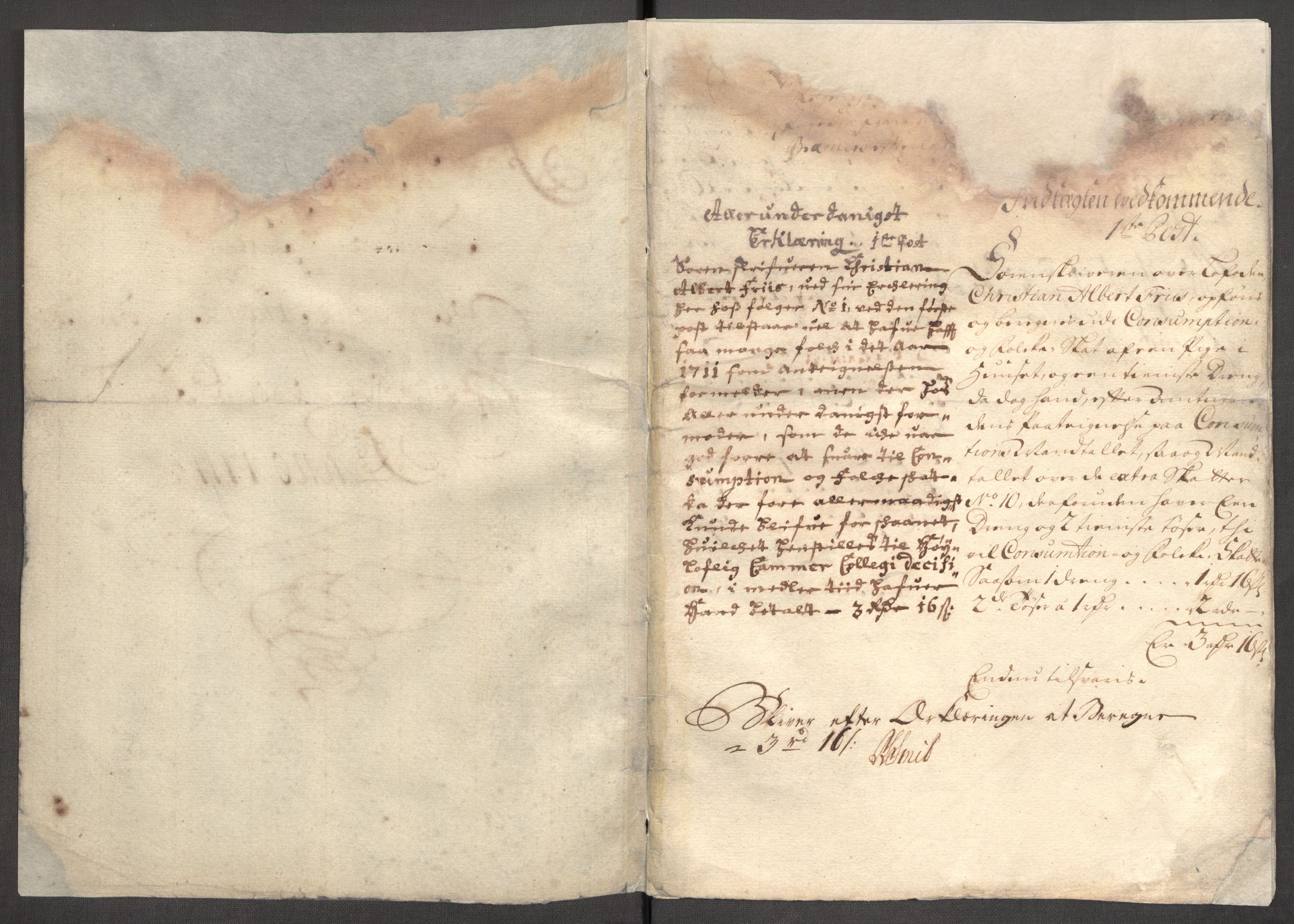 Rentekammeret inntil 1814, Reviderte regnskaper, Fogderegnskap, AV/RA-EA-4092/R67/L4679: Fogderegnskap Vesterålen, Andenes og Lofoten, 1711-1713, p. 5