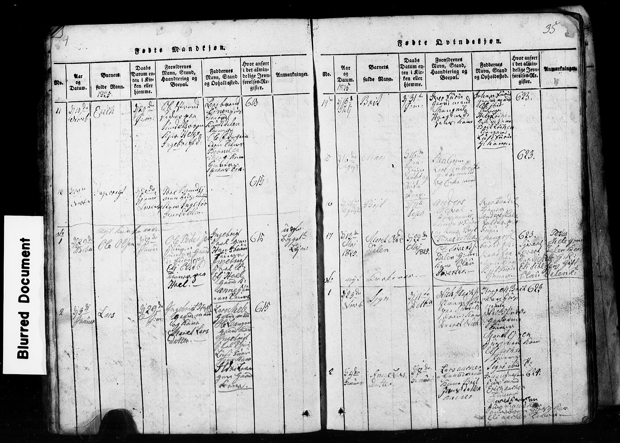 Ministerialprotokoller, klokkerbøker og fødselsregistre - Møre og Romsdal, AV/SAT-A-1454/590/L1016: Parish register (copy) no. 590C01, 1819-1838, p. 34-35