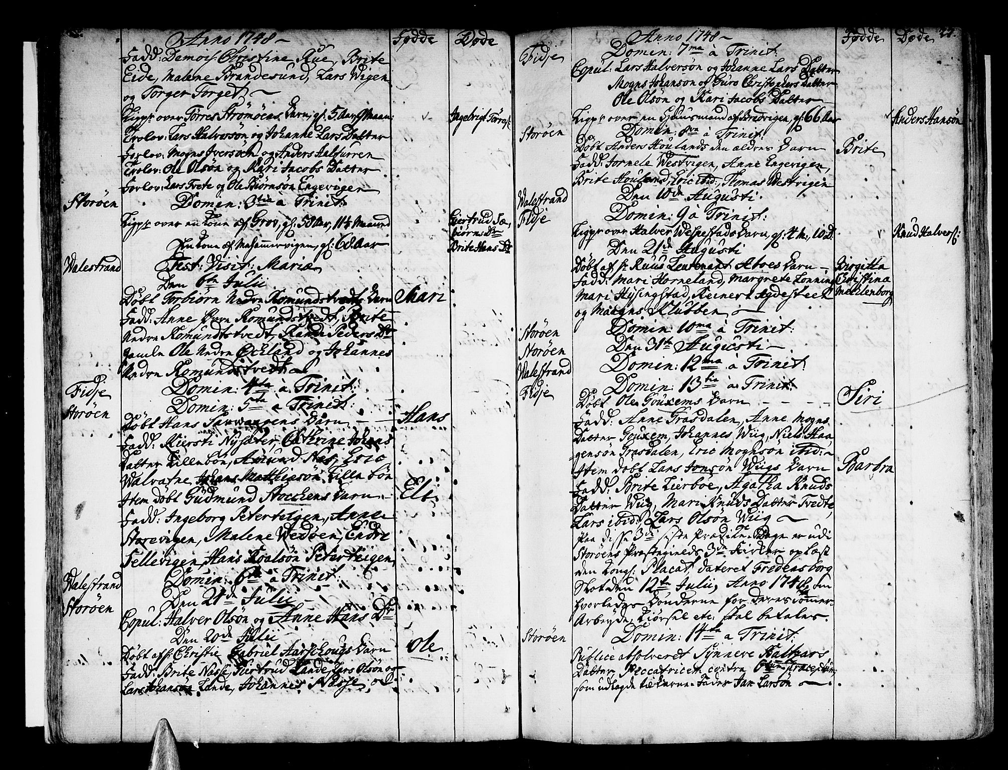 Stord sokneprestembete, AV/SAB-A-78201/H/Haa: Parish register (official) no. A 2, 1744-1777, p. 27