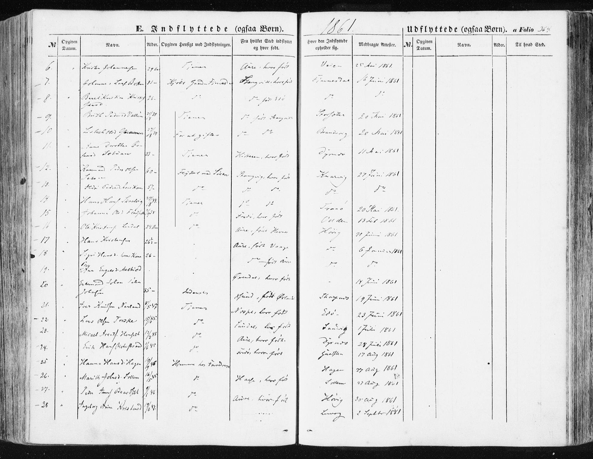 Ministerialprotokoller, klokkerbøker og fødselsregistre - Møre og Romsdal, AV/SAT-A-1454/581/L0937: Parish register (official) no. 581A05, 1853-1872, p. 364