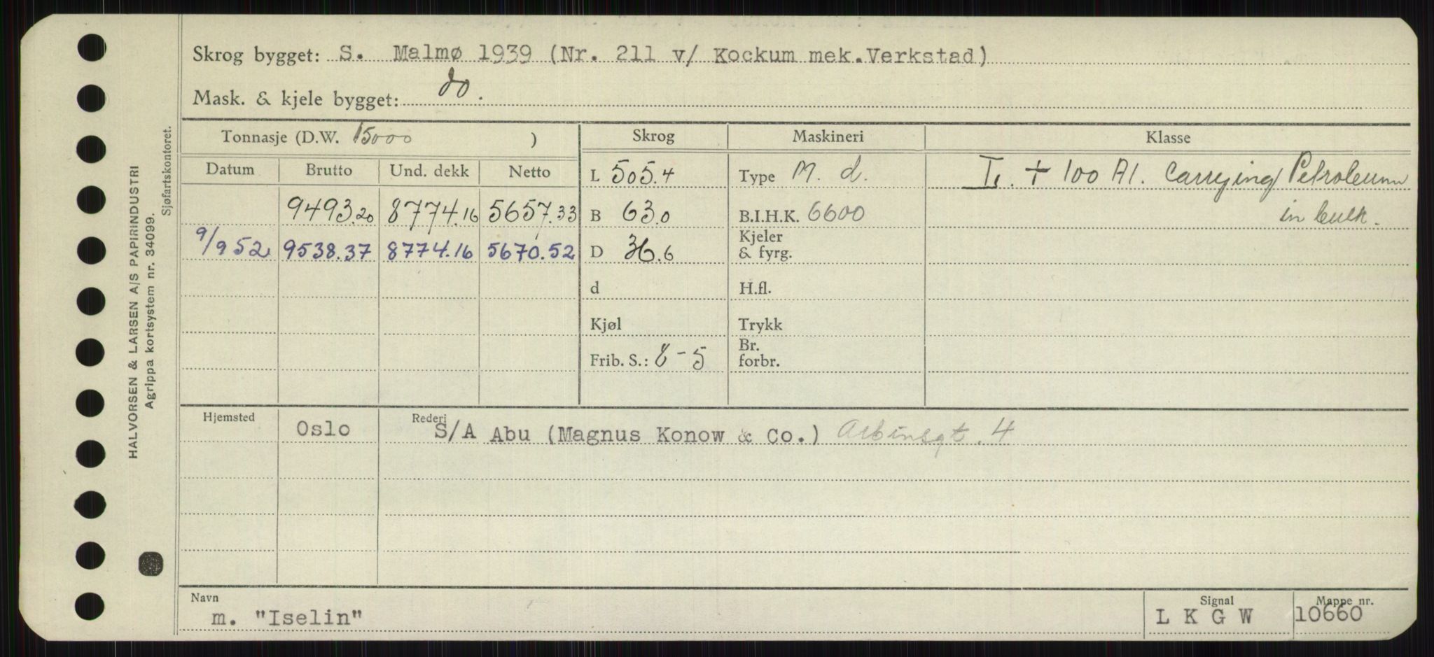 Sjøfartsdirektoratet med forløpere, Skipsmålingen, AV/RA-S-1627/H/Hb/L0003: Fartøy, I-N, p. 17