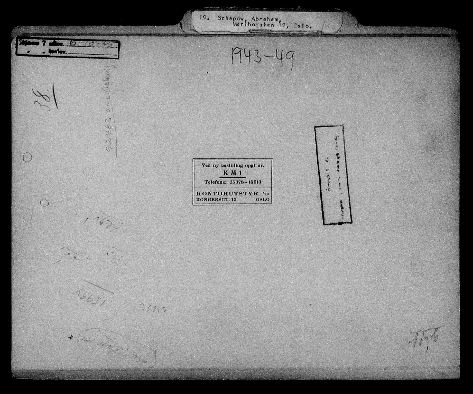 Justisdepartementet, Tilbakeføringskontoret for inndratte formuer, RA/S-1564/H/Hc/Hcc/L0977: --, 1945-1947, p. 482