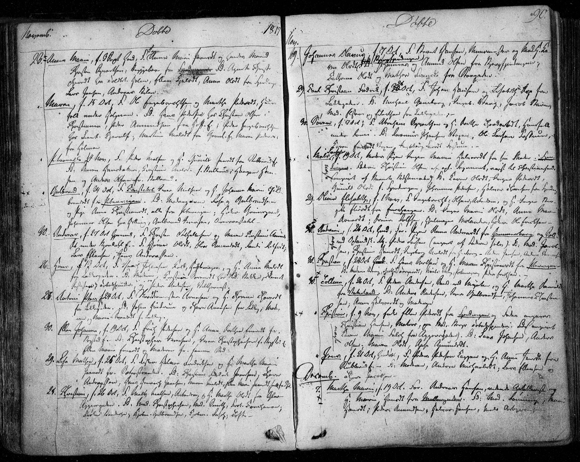 Aker prestekontor kirkebøker, AV/SAO-A-10861/F/L0011: Parish register (official) no. 11, 1810-1819, p. 90