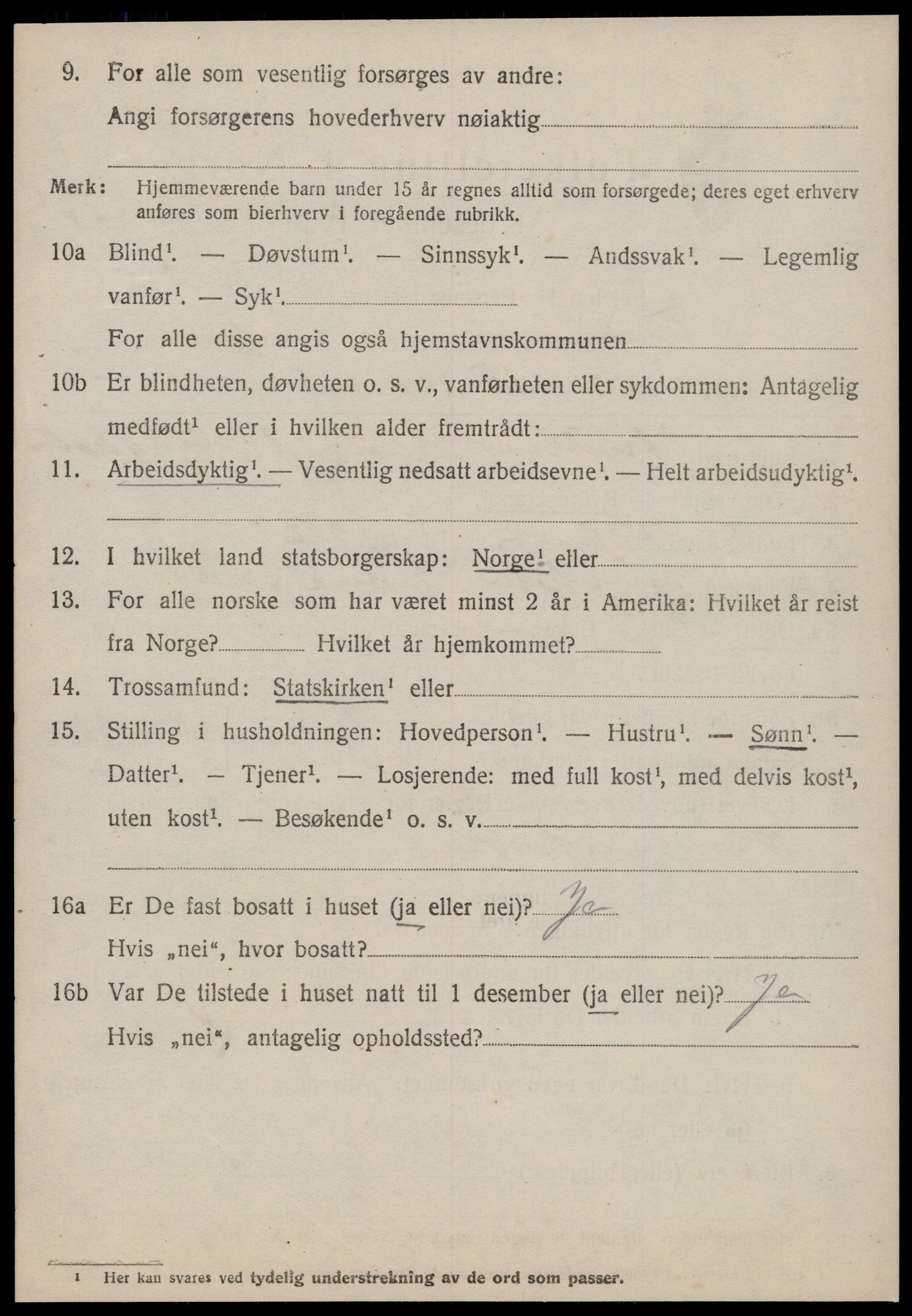 SAT, 1920 census for Tustna, 1920, p. 1722