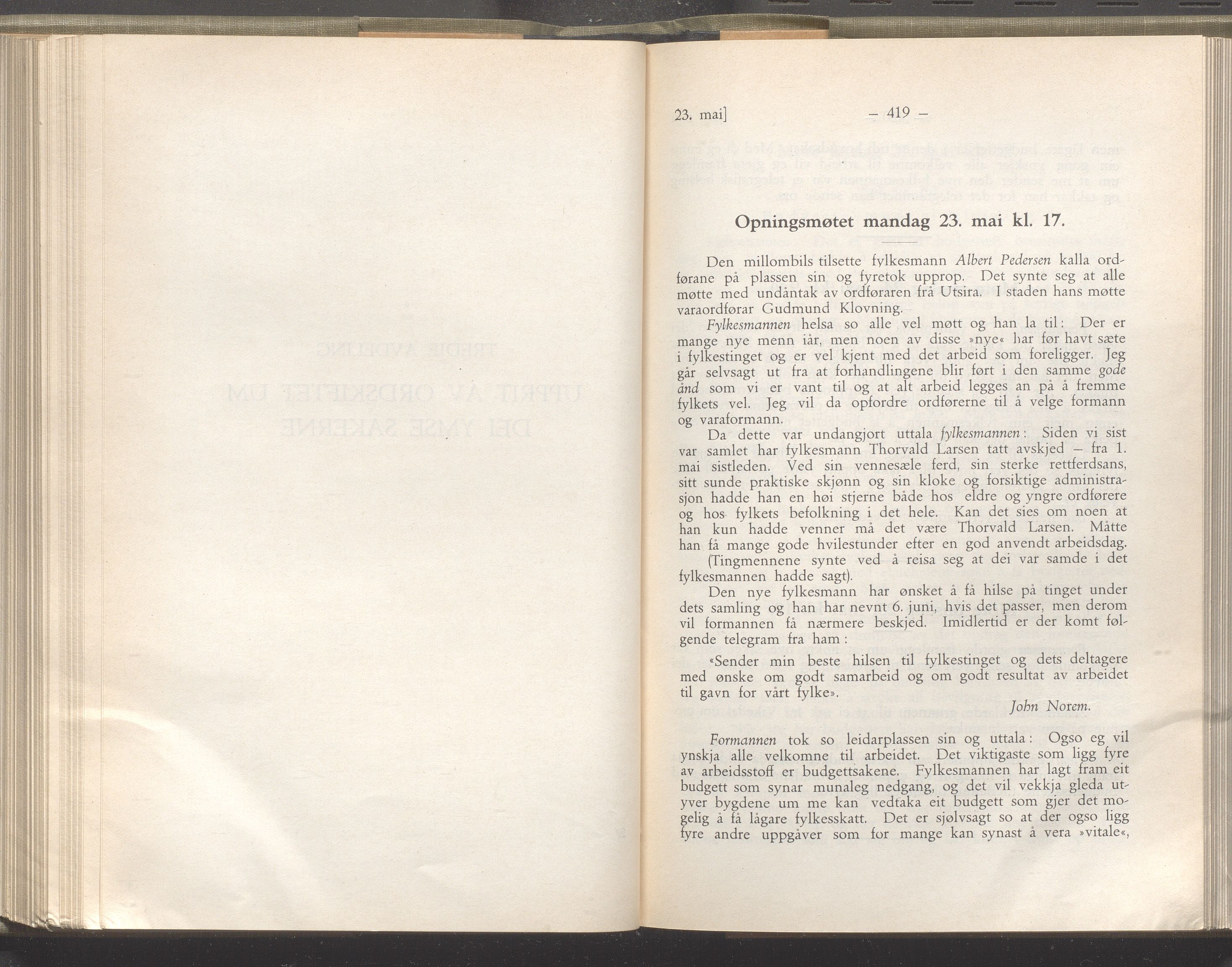 Rogaland fylkeskommune - Fylkesrådmannen , IKAR/A-900/A/Aa/Aaa/L0051: Møtebok , 1932, p. 418-419